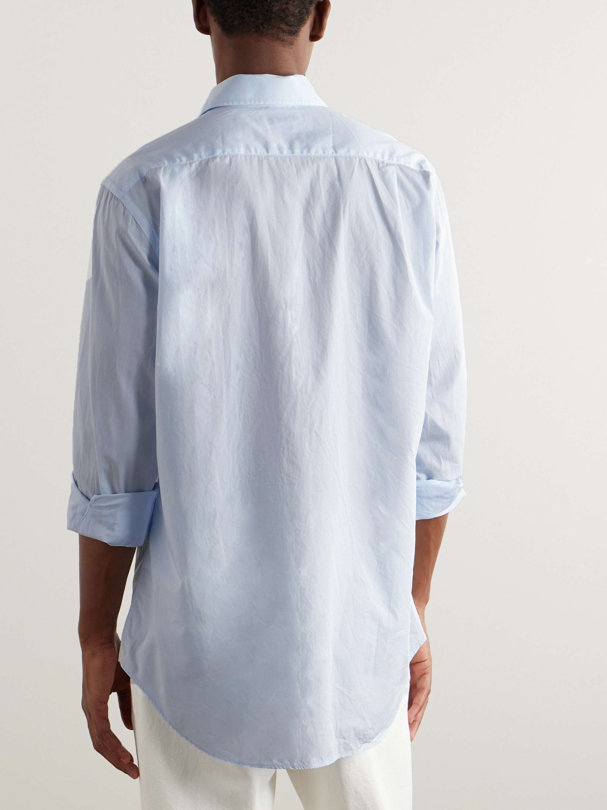 LORO PIANA Andre Cotton-Poplin Shirt