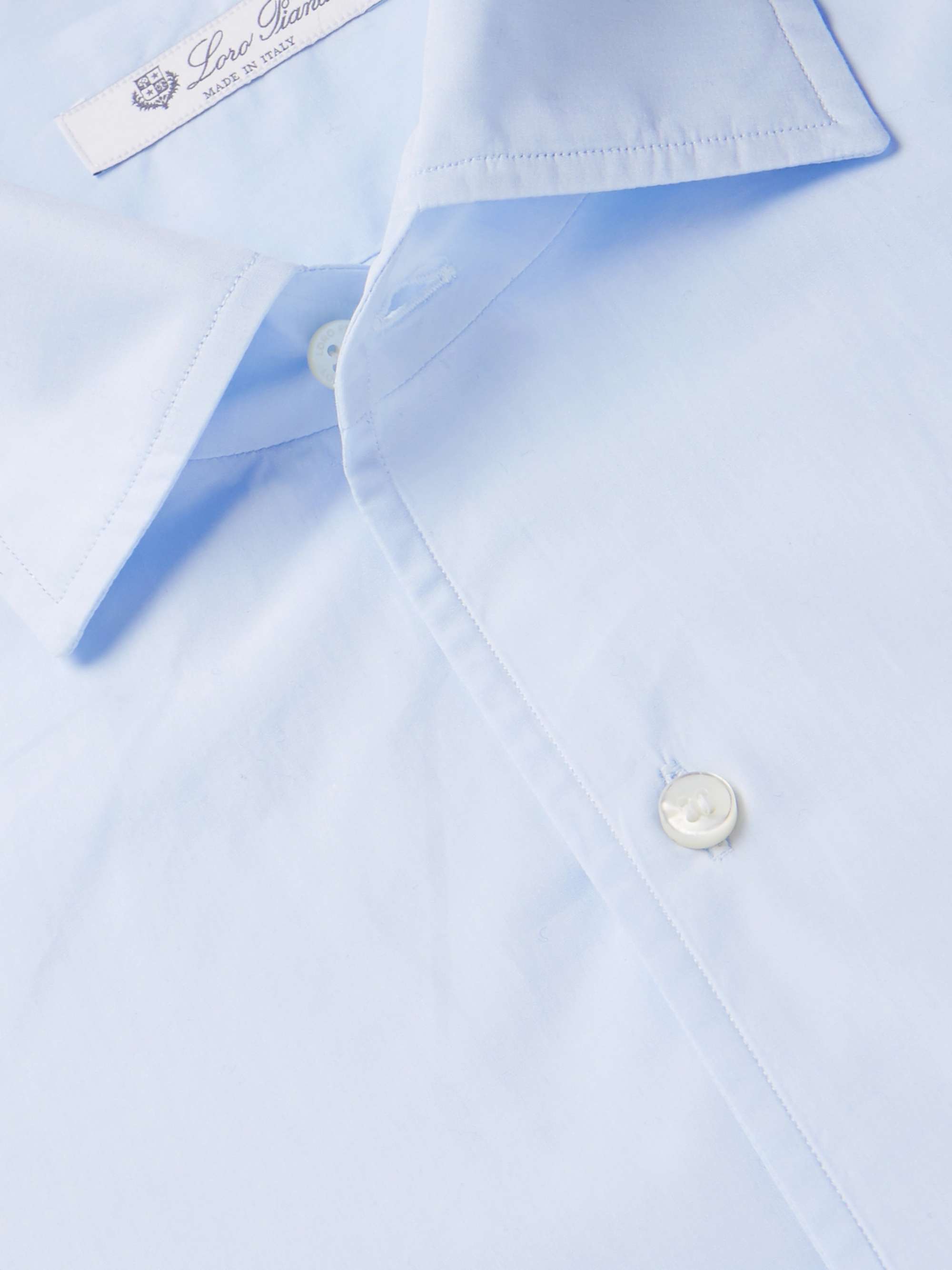LORO PIANA Andre Cotton-Poplin Shirt