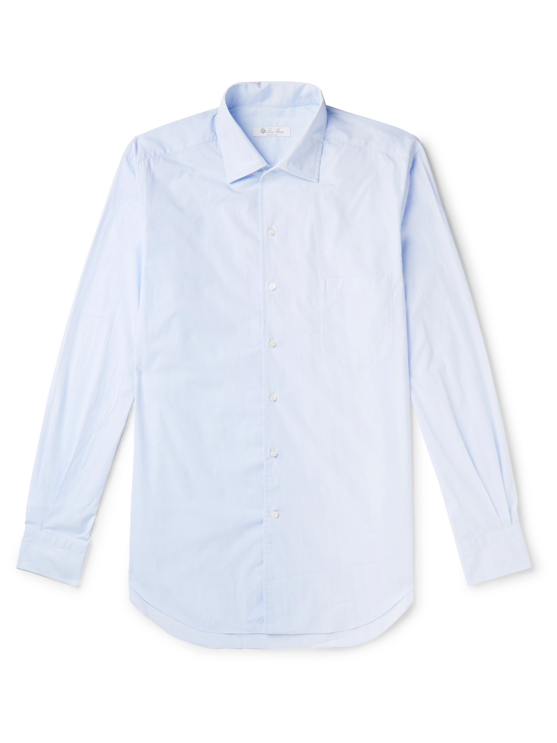 Loro Piana - André Cotton-Poplin Shirt - Men - Blue - XL