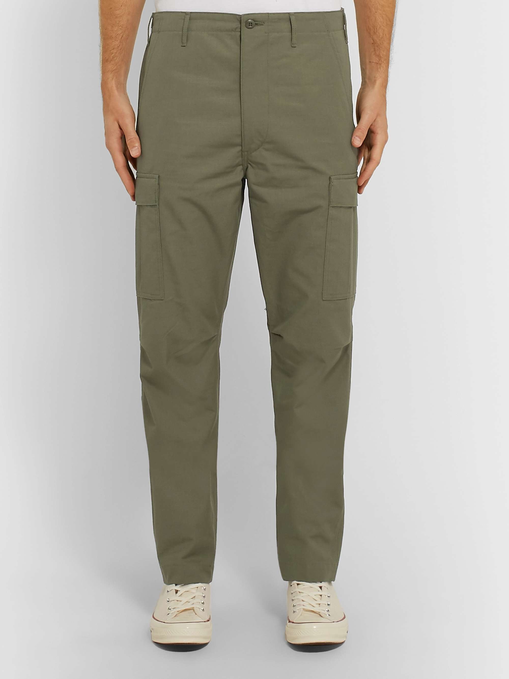 ORSLOW Cotton-Ripstop Cargo Trousers