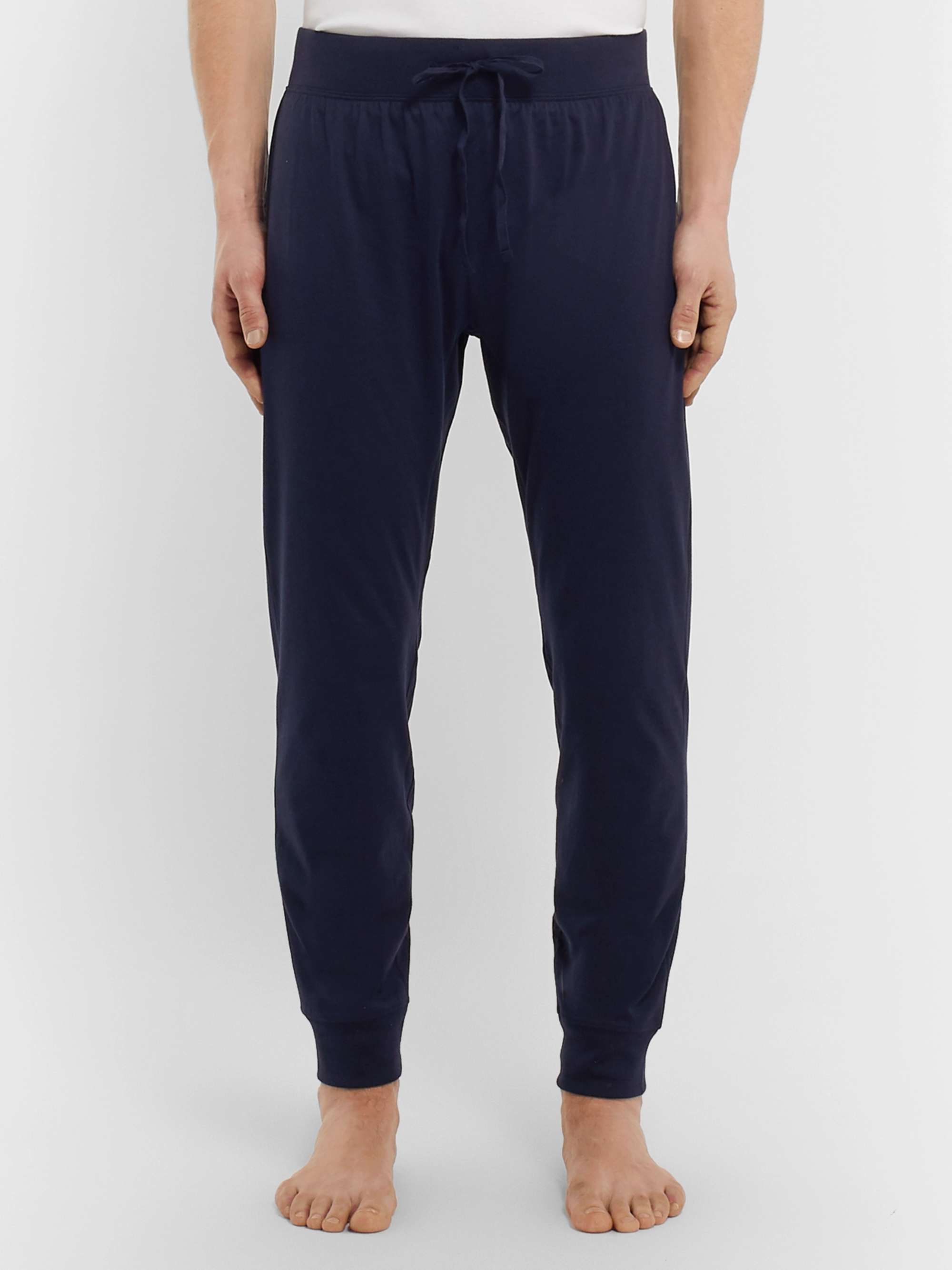 HANDVAERK Tapered Pima Cotton-Jersey Pyjama Trousers