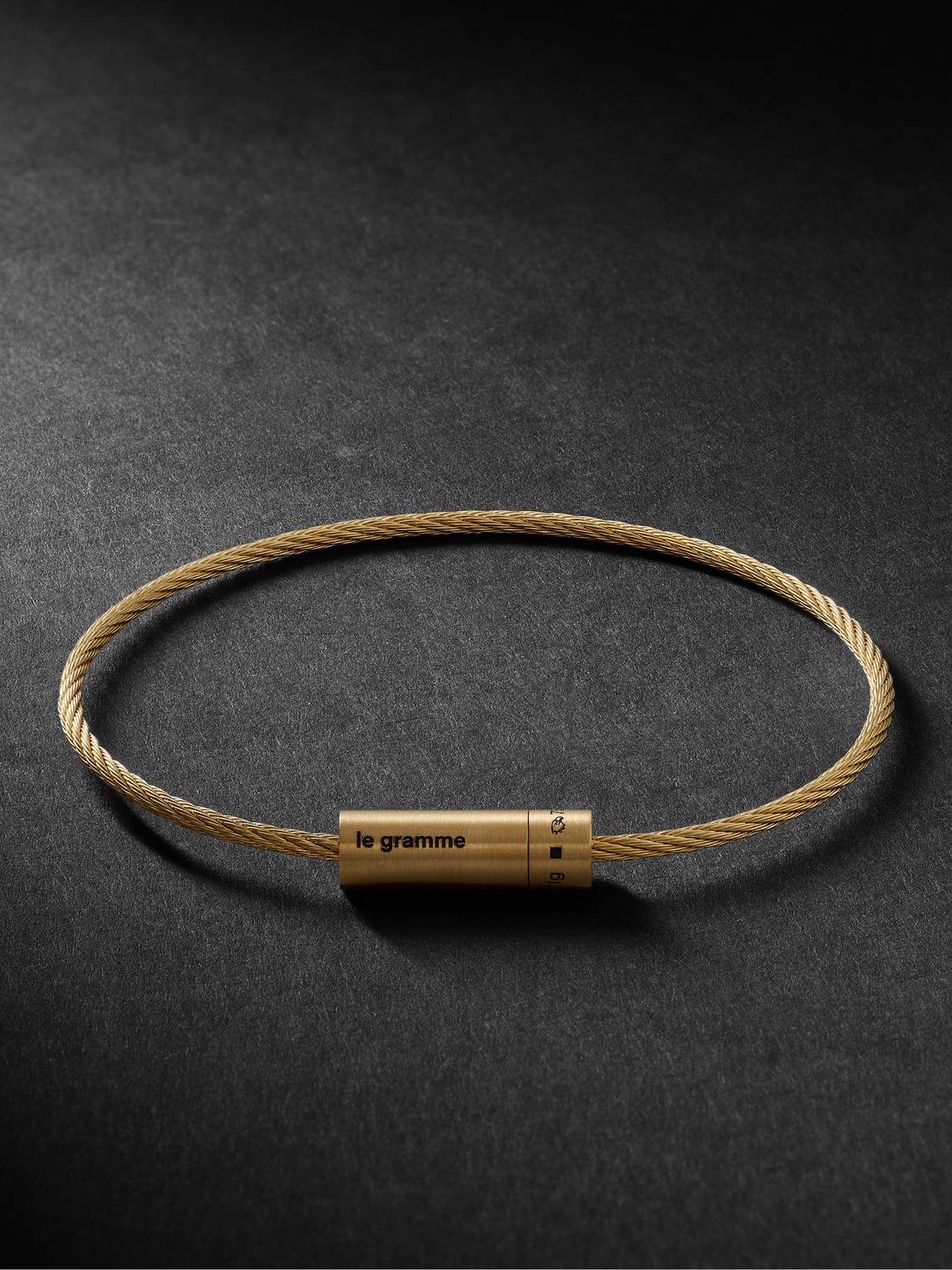 Le Gramme - Le 11 Brushed 18-Karat Gold Bracelet - Men - Gold - M