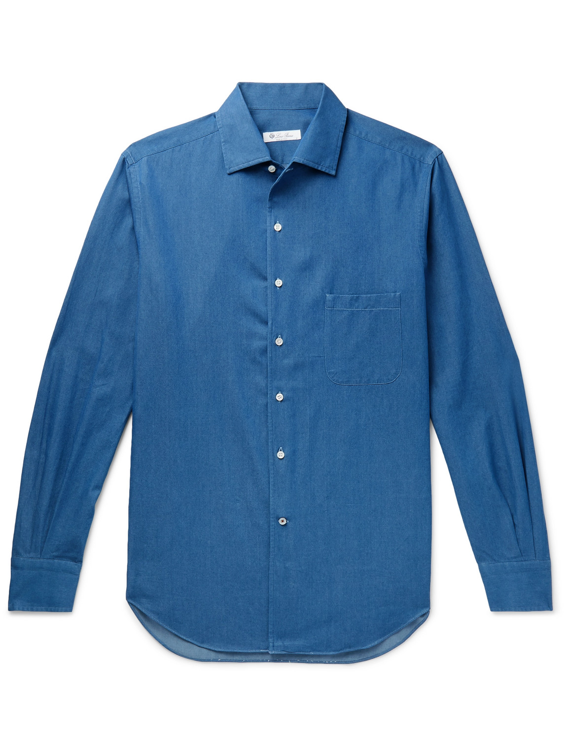 Loro Piana - André Cotton-Chambray Shirt - Men - Blue - XL