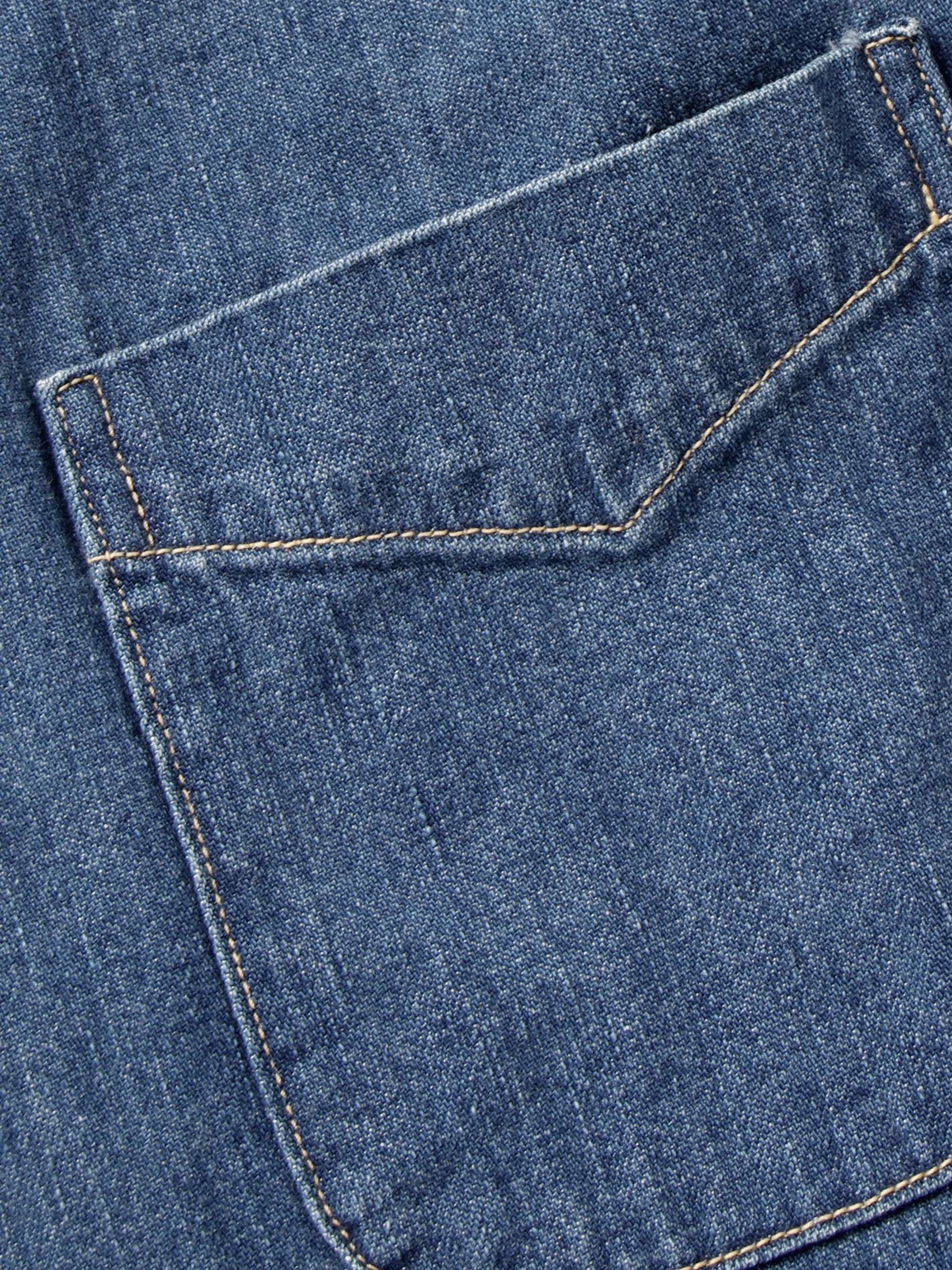ORSLOW Button-Down Collar Denim Shirt