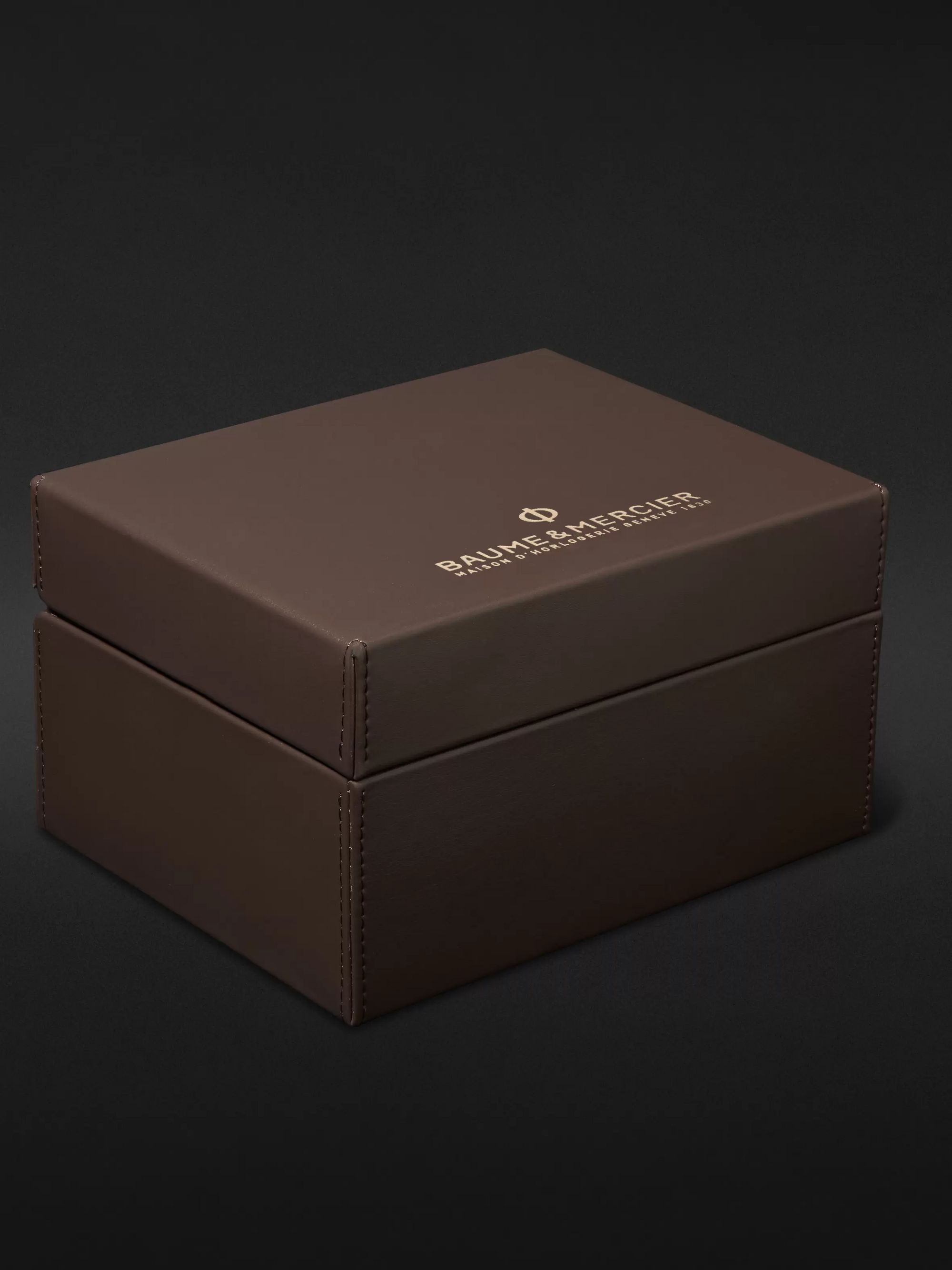 BAUME & MERCIER Classima 40mm Steel and Croc-Effect Leather Watch, Ref. No. 10508