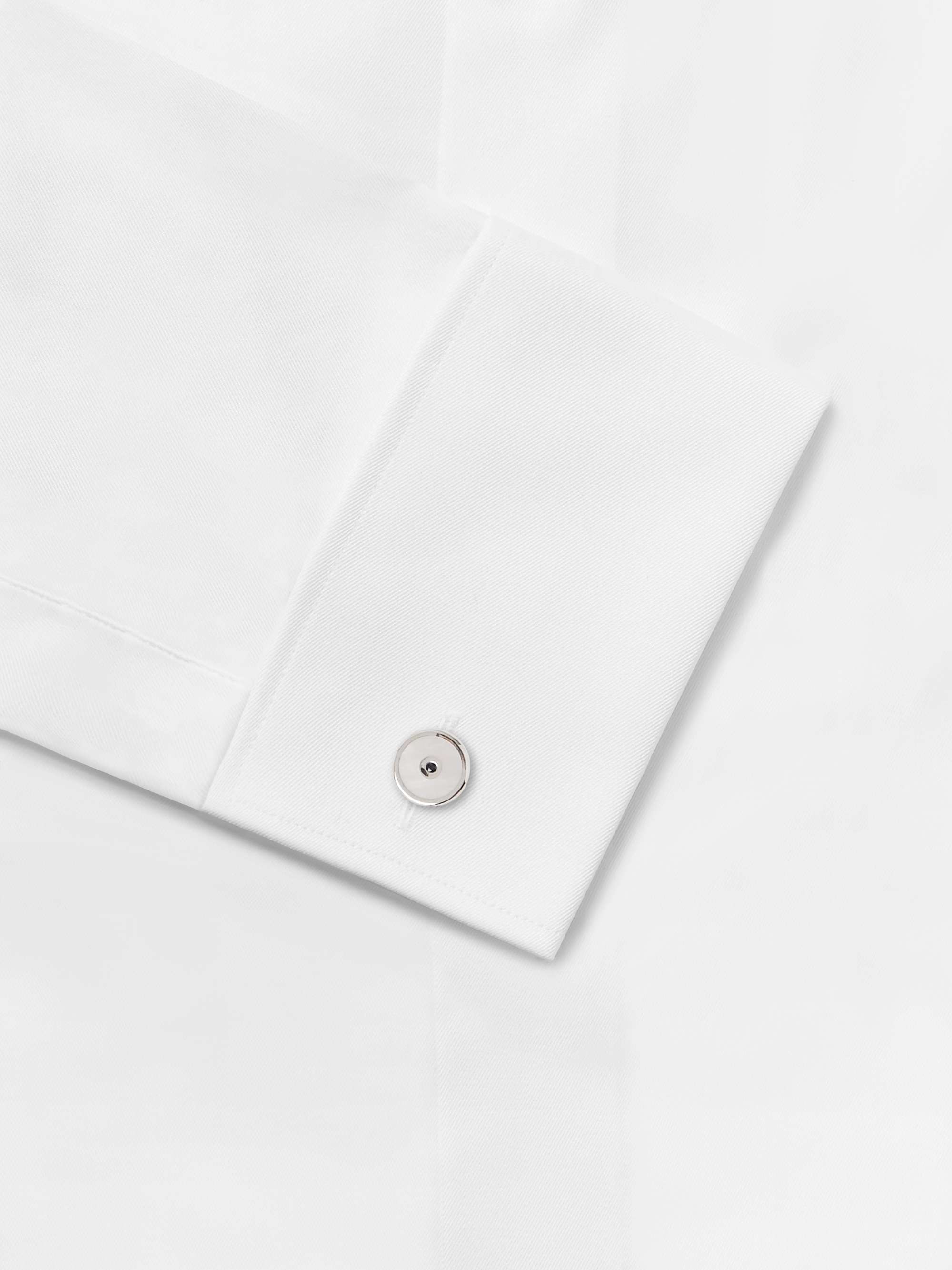 DEAKIN & FRANCIS Sterling Silver, Mother-of-Pearl and Sapphire Cufflinks