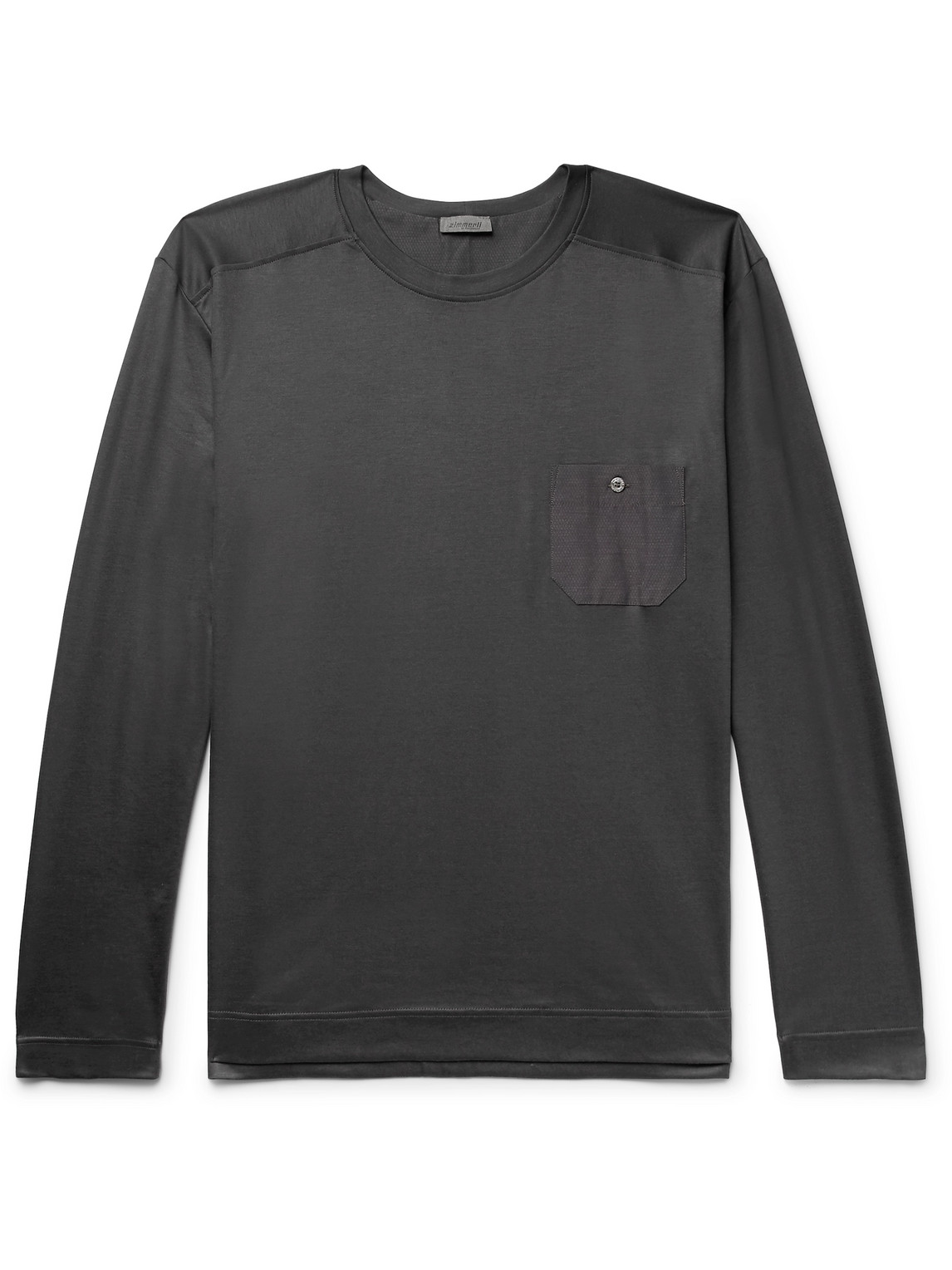 ZIMMERLI - Cotton and Modal-Blend Pyjama T-Shirt - Men - Gray - XXL