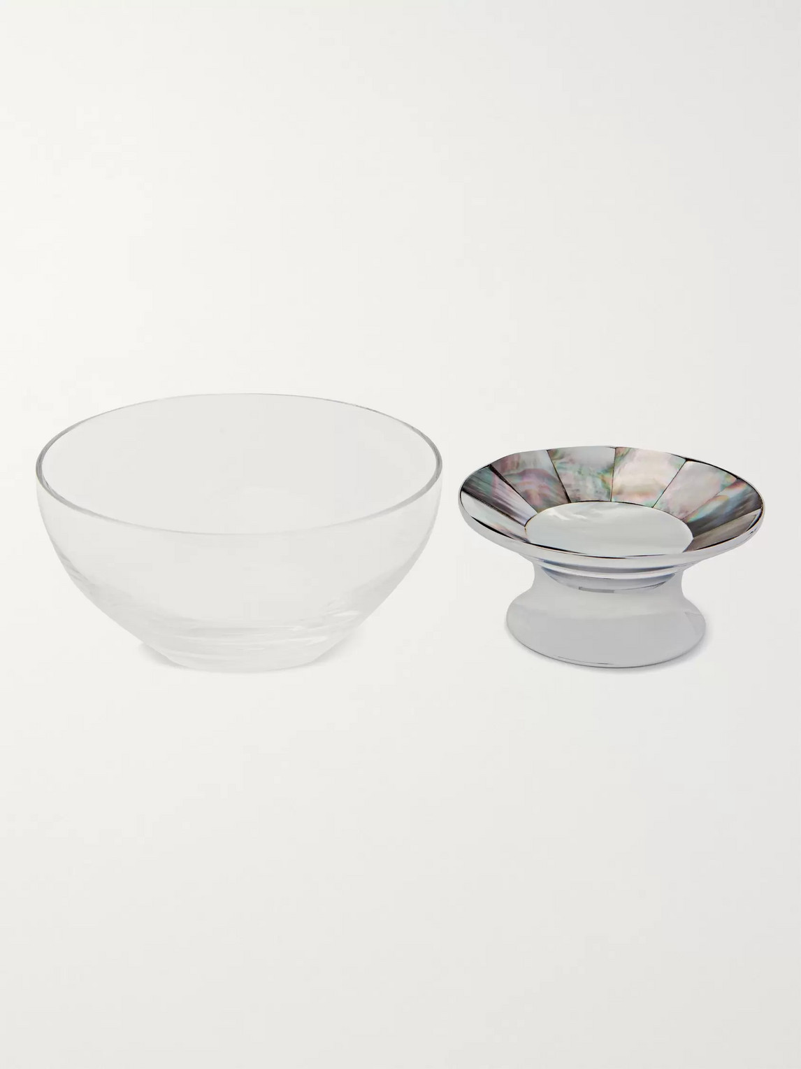 Crystal, Mother-Of-Pearl And Chrome-Plated Caviar Bowl — 2