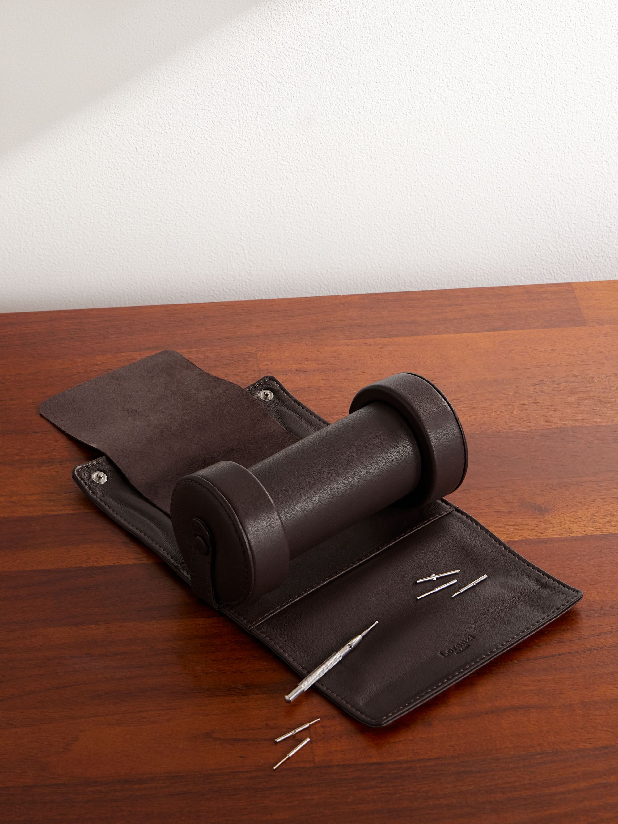 LORENZI MILANO Leather Watch Case