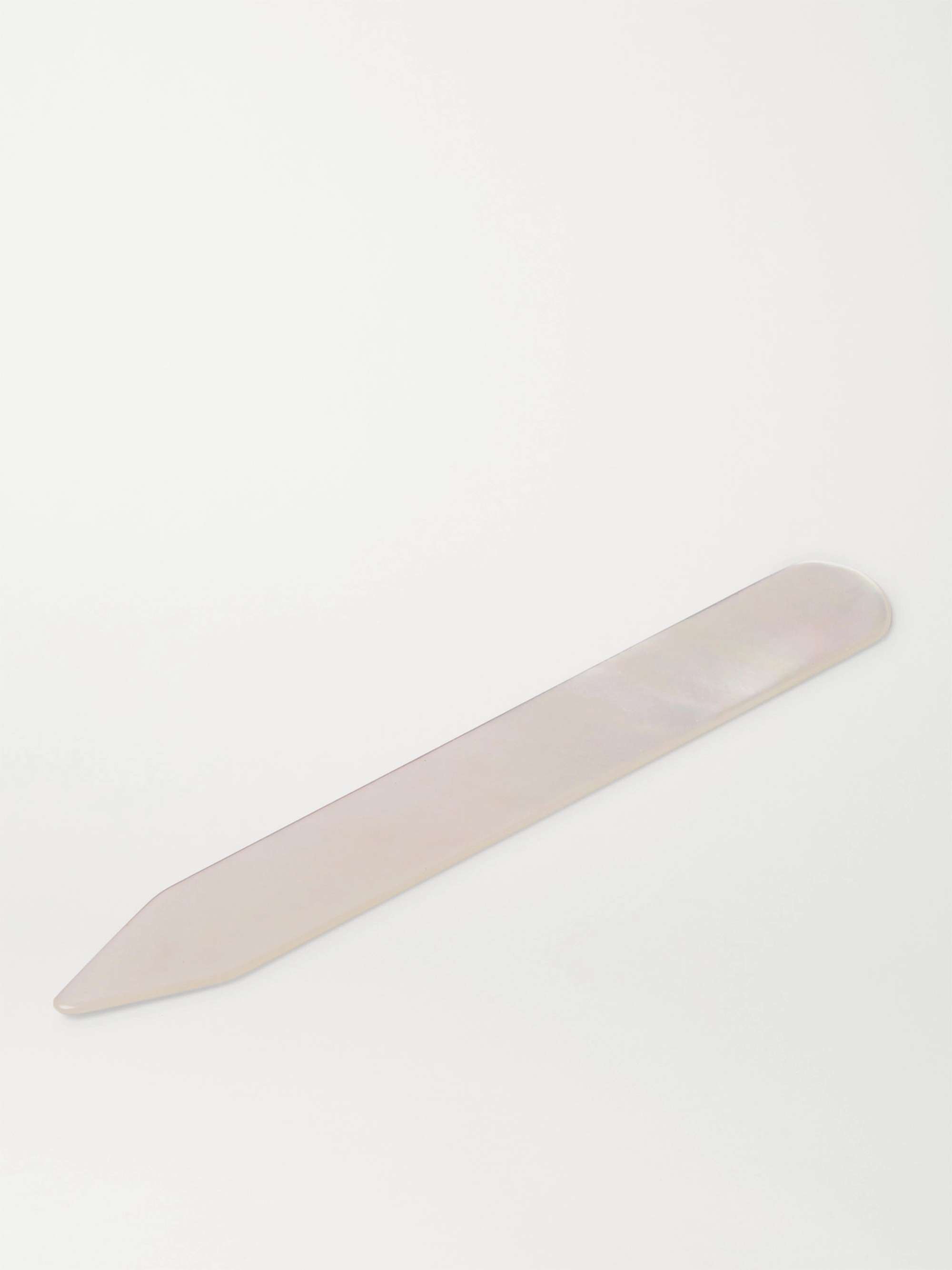 LORENZI MILANO Set of Two Mother-of-Pearl Collar Stays
