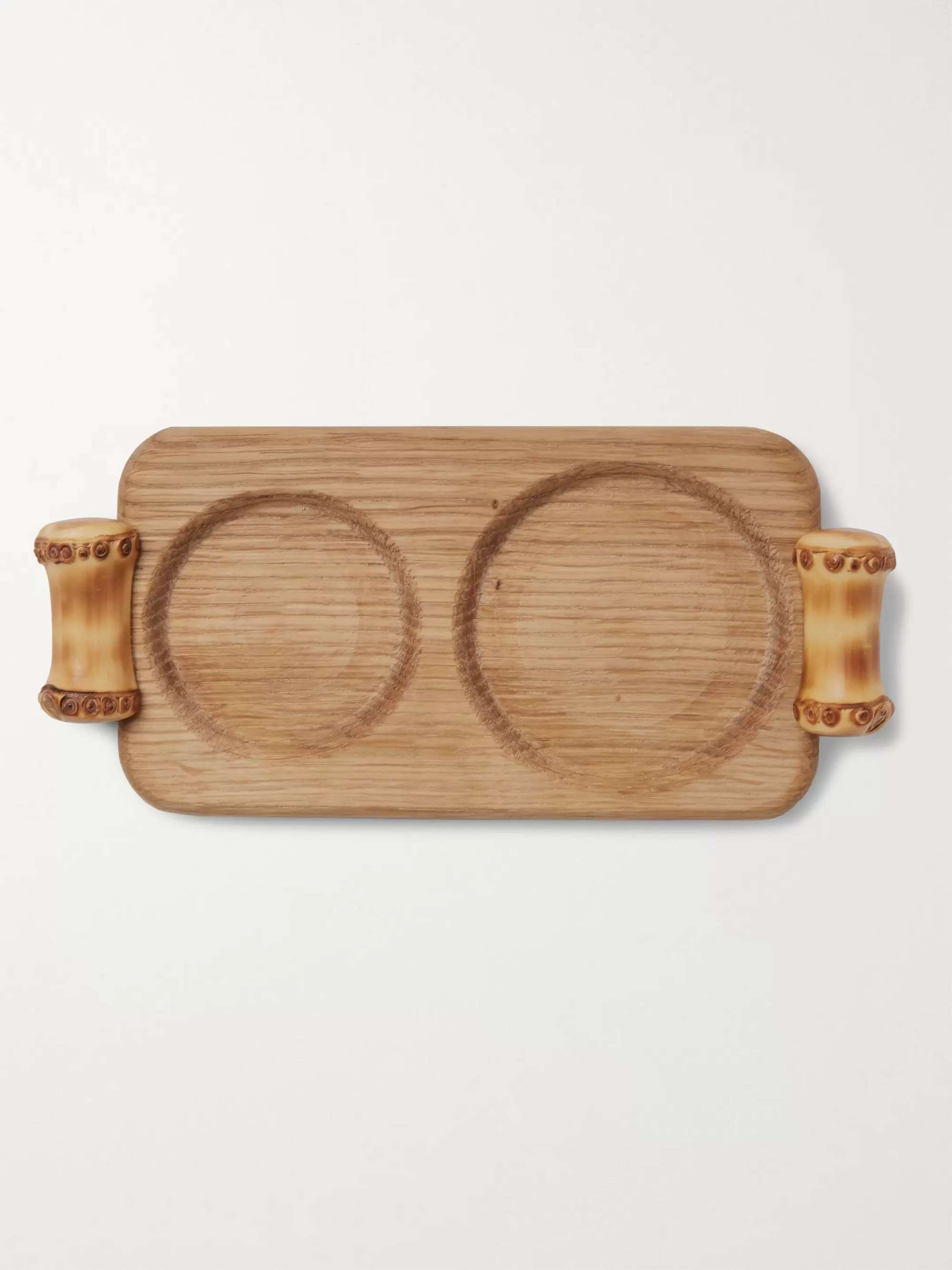 LORENZI MILANO Bamboo and Chrome-Plated Tea Infuser