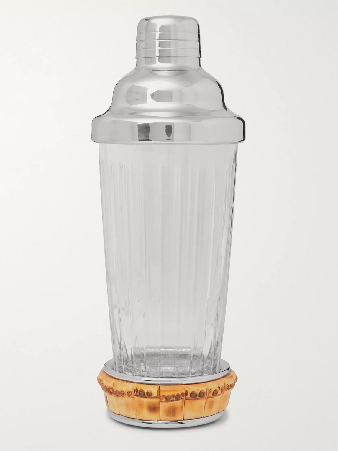 Lorenzi Milano Glass, Bamboo and Stainless Steel Cocktail Shaker - Men