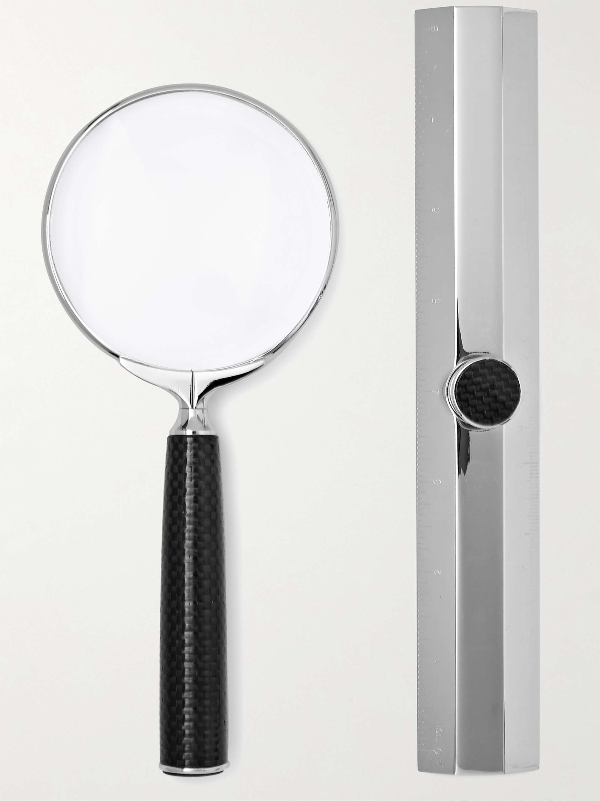 LORENZI MILANO Magnifying Glass and Ruler Set