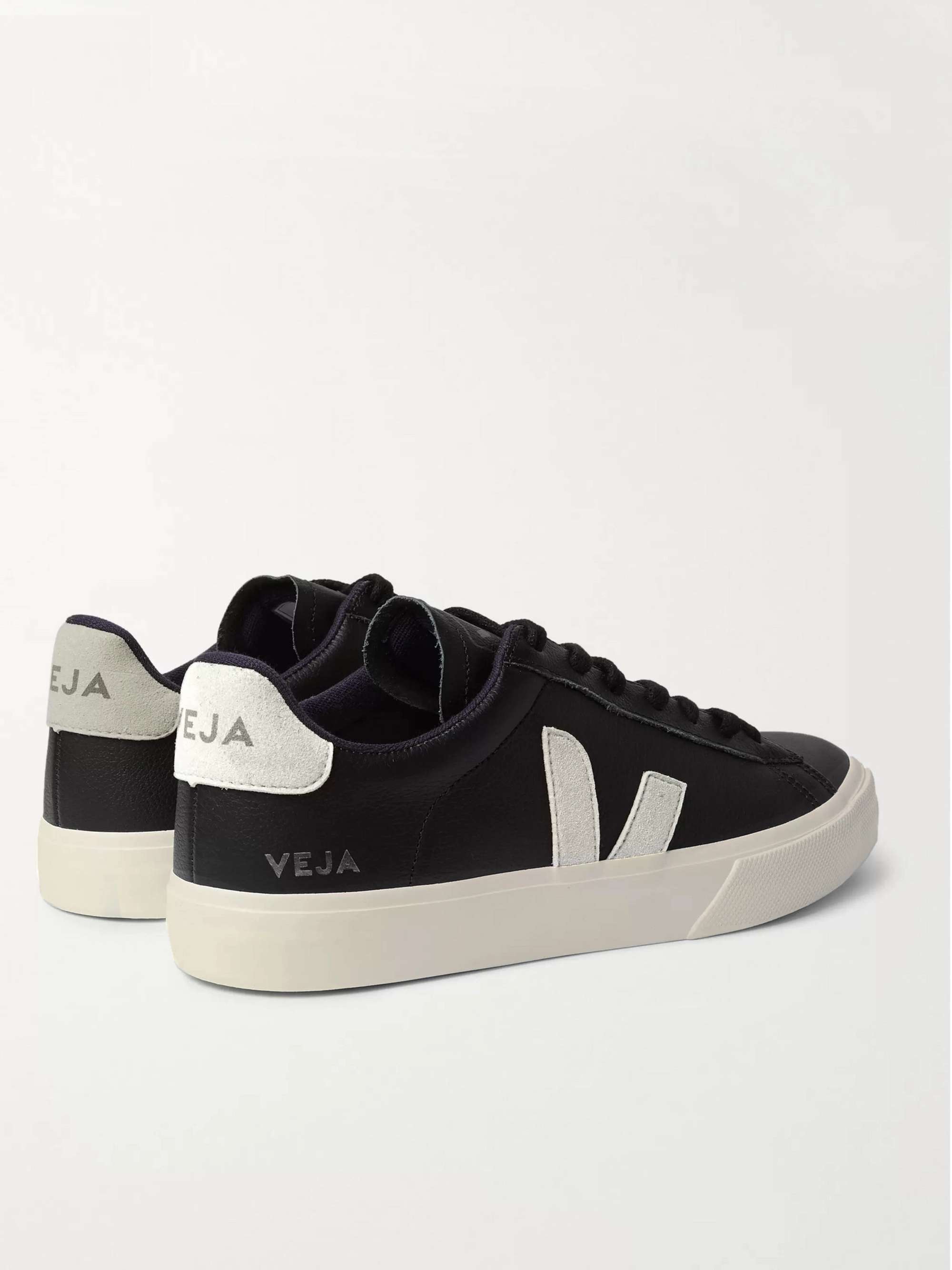 VEJA Campo Suede-Trimmed Leather Sneakers