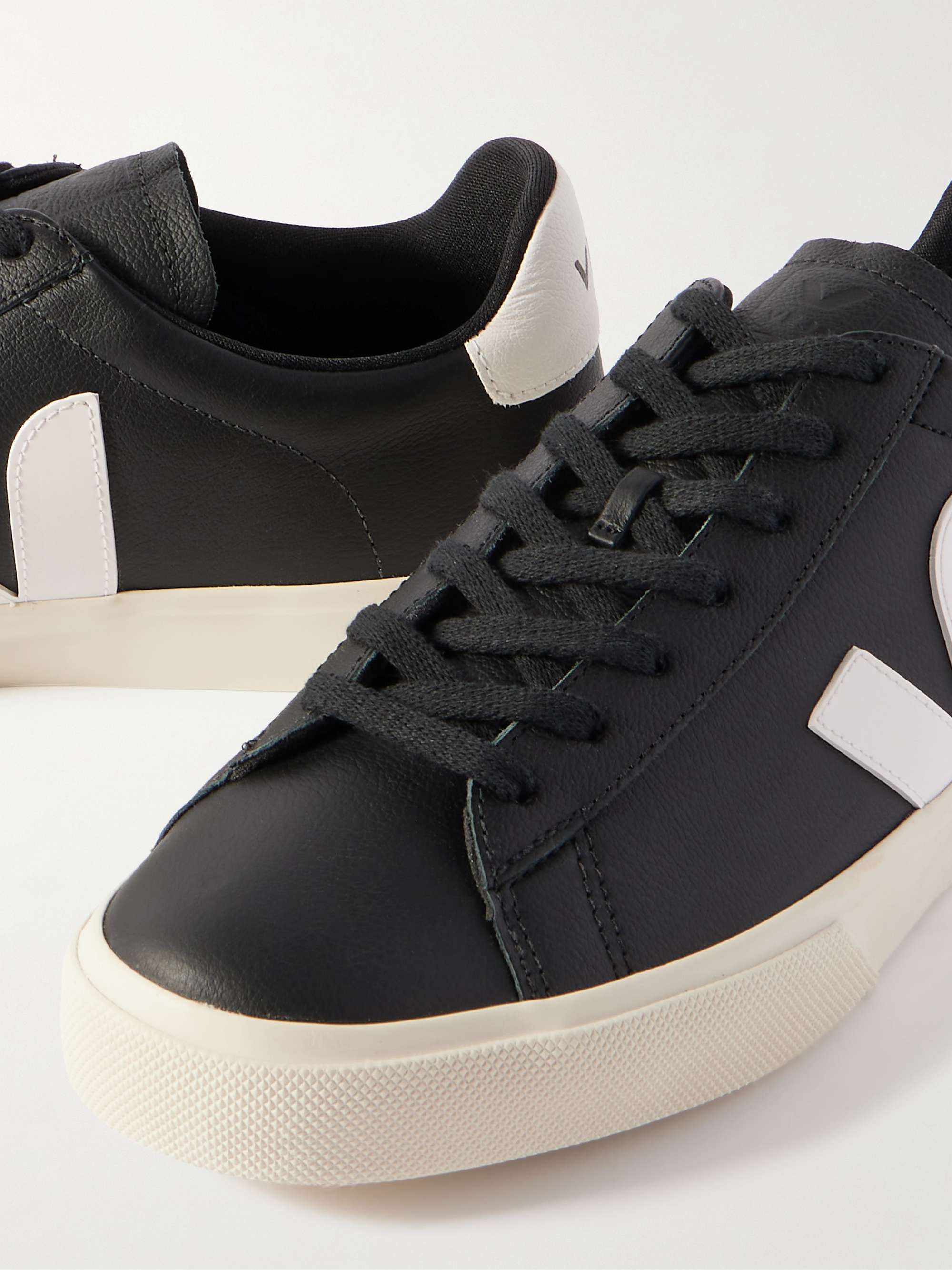VEJA Campo Suede-Trimmed Leather Sneakers
