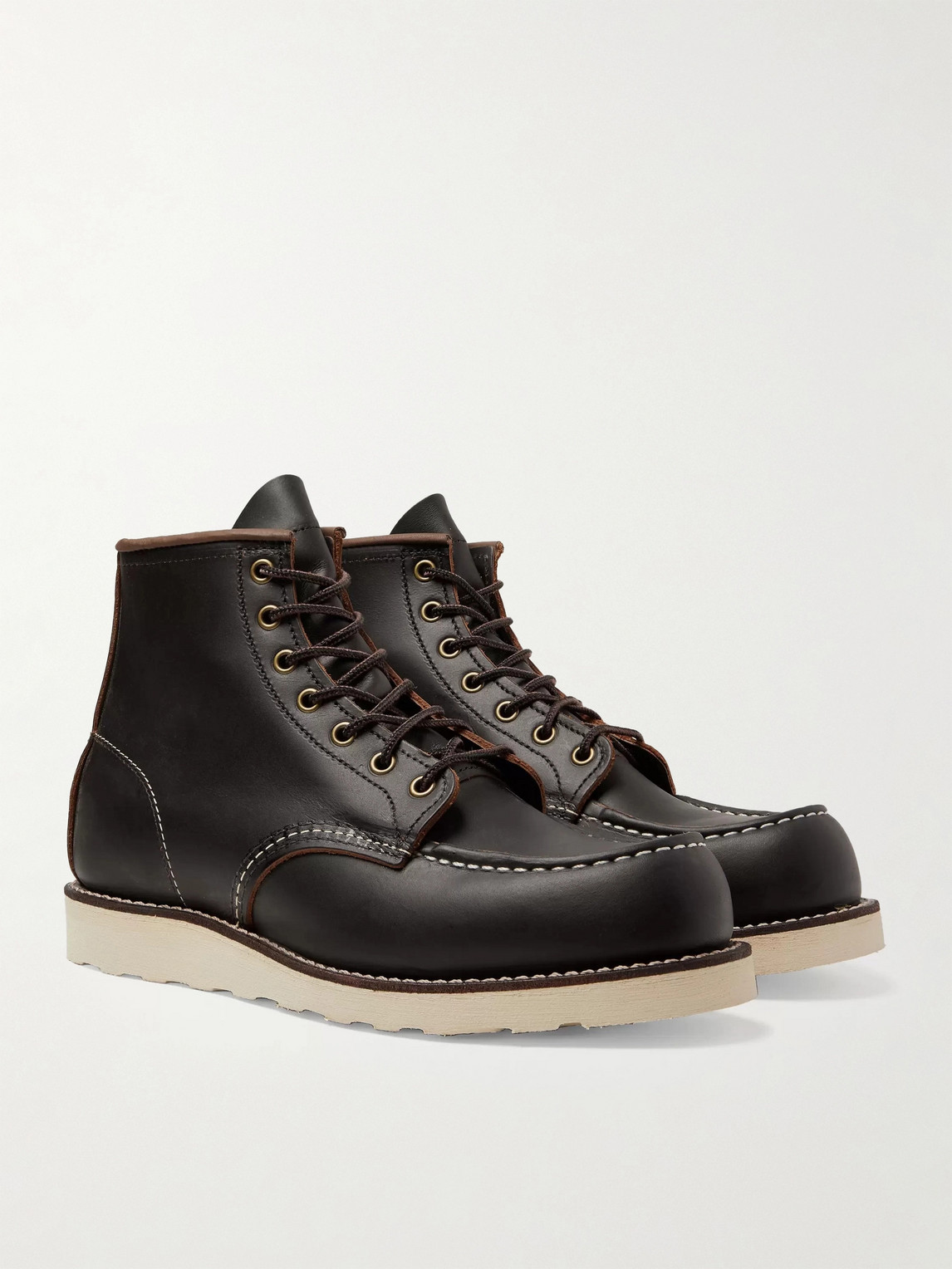 Shop Red Wing Shoes 8849 6-inch Moc Leather Boots In Black