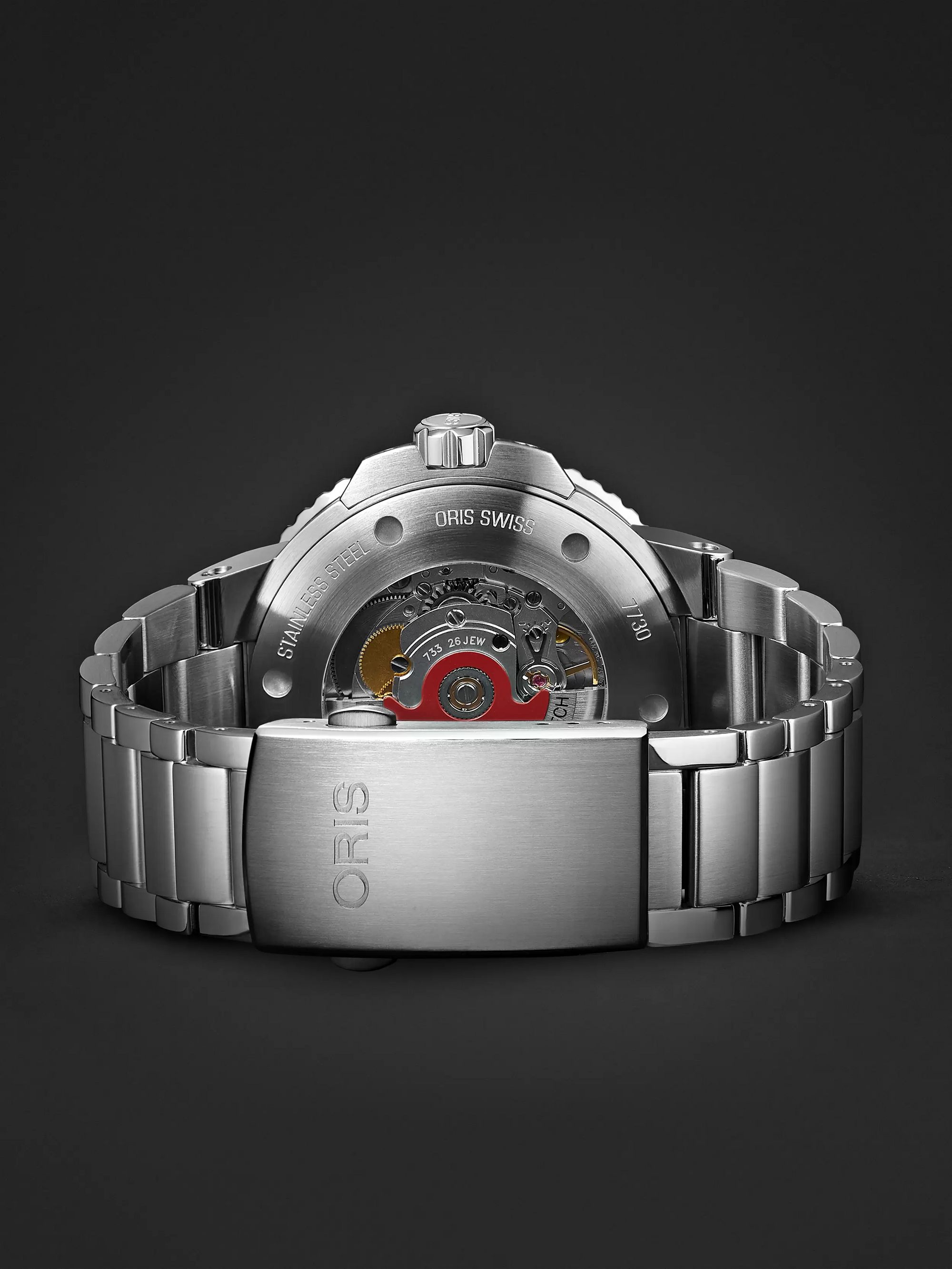 ORIS Aquis Date Relief Automatic 43.5mm Stainless Steel Watch, Ref. No. 01 733 7730 4153-07 8 24 05PEB