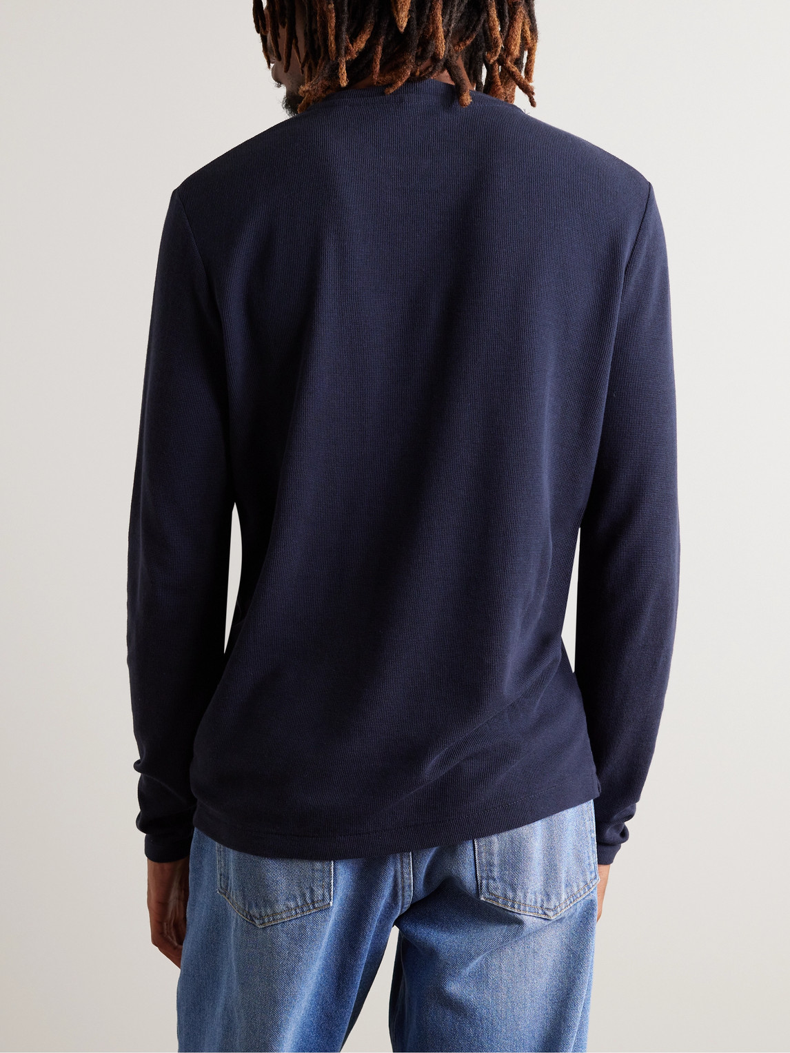 Clive Waffle-Knit Cotton And Modal-Blend T-Shirt