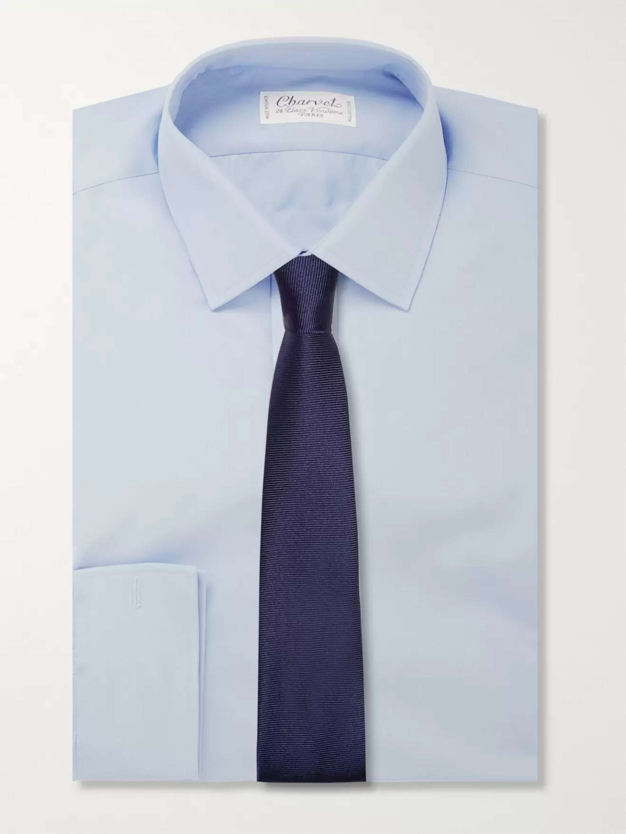 TURNBULL & ASSER 8cm Ribbed Silk Tie