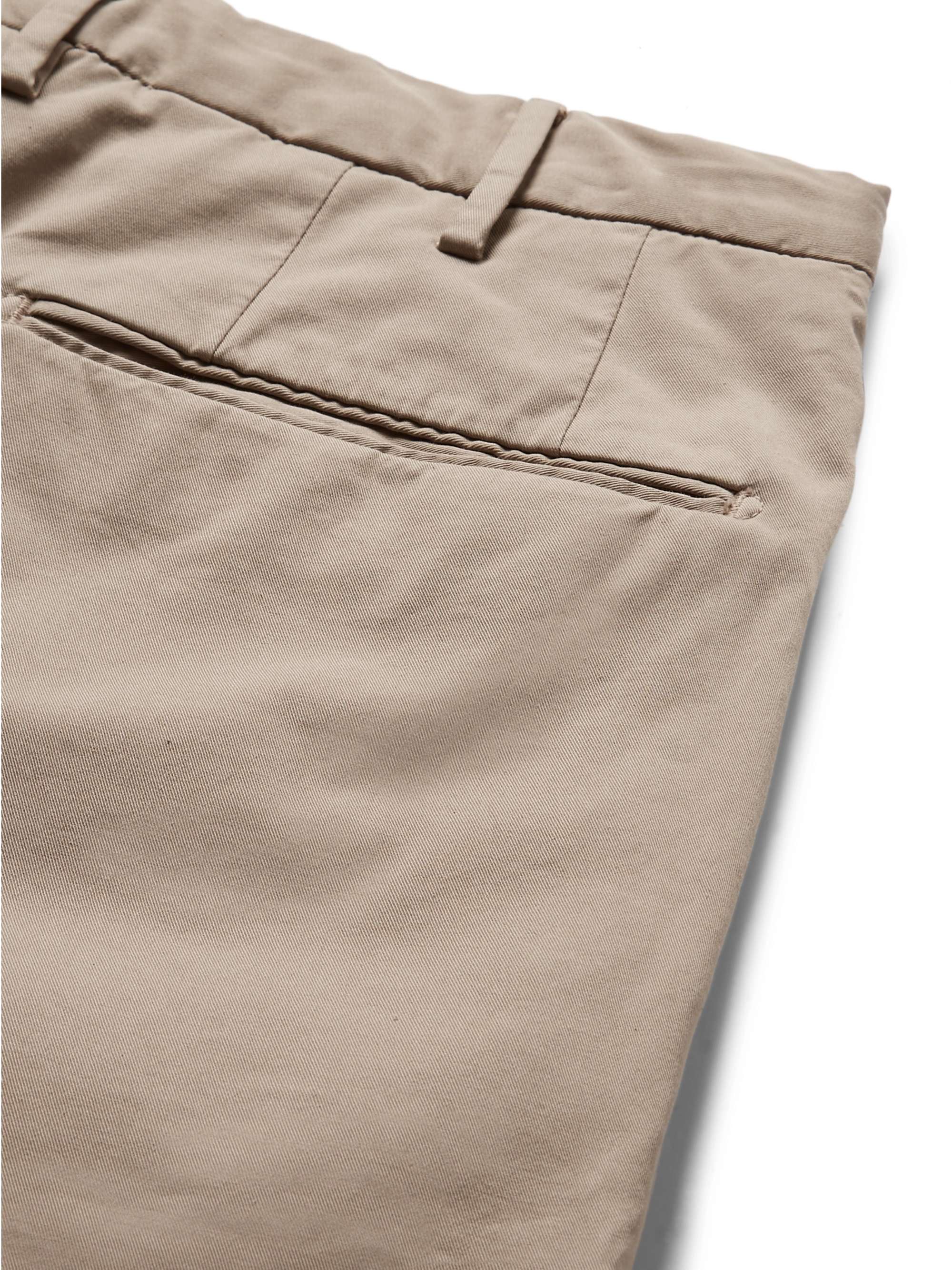INCOTEX Four Season Slim-Fit Cotton-Blend Chinos