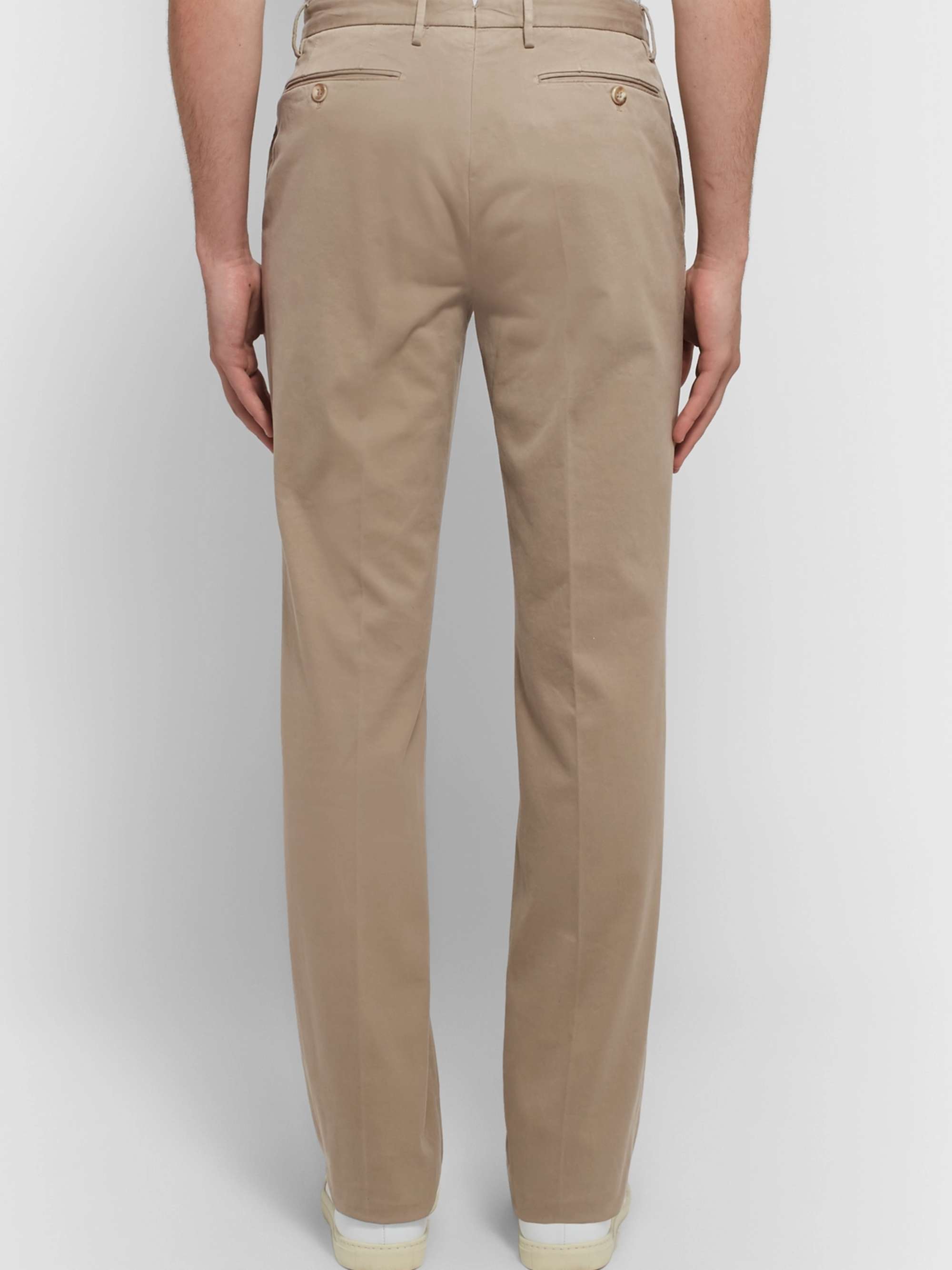 INCOTEX Four Season Relaxed-Fit Cotton-Blend Chinos