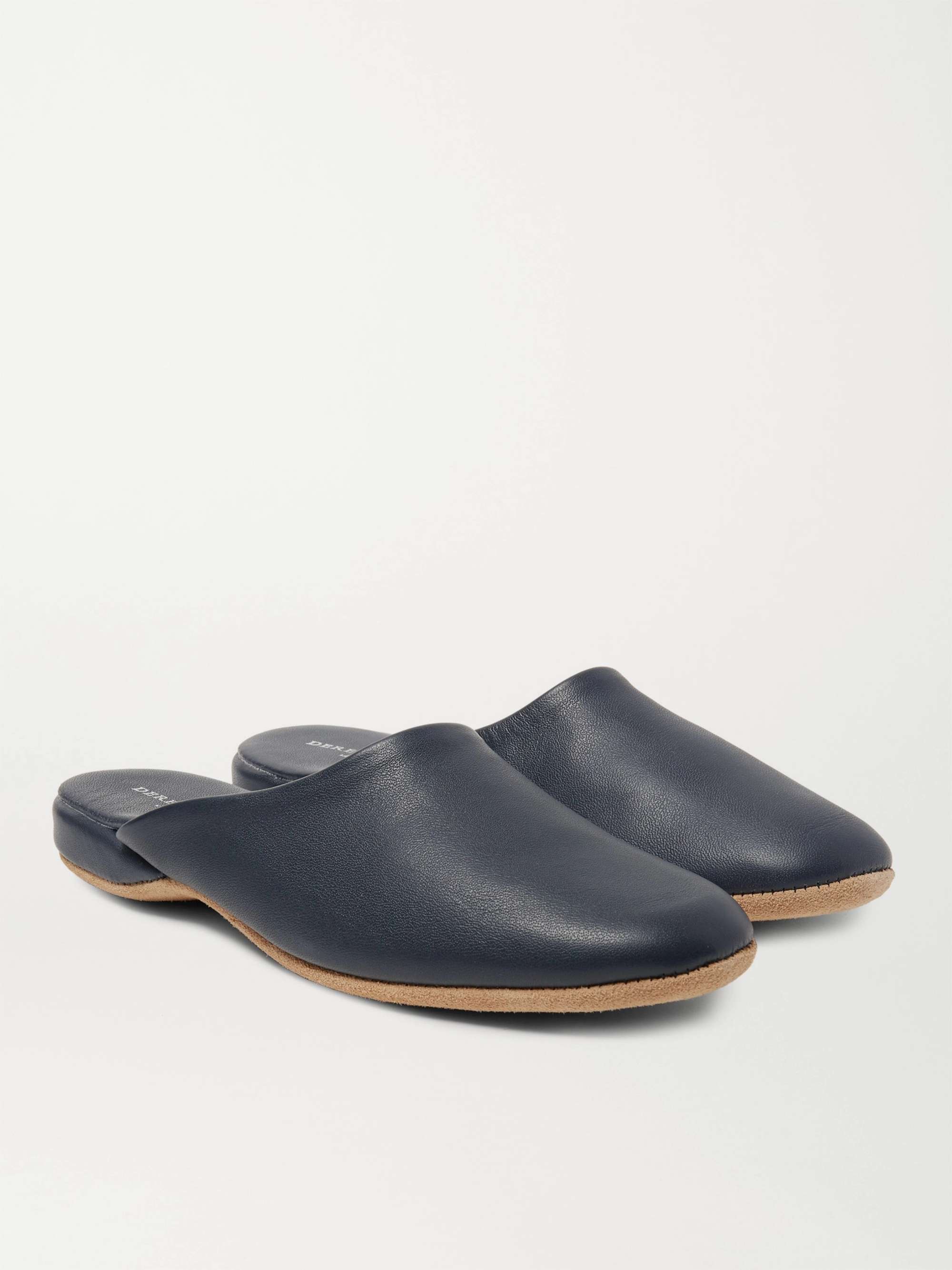 DEREK Morgan Leather Slippers for Men | MR PORTER