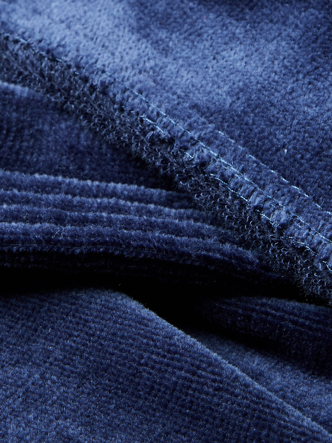 Shop Derek Rose Cotton-terry Robe In Blue