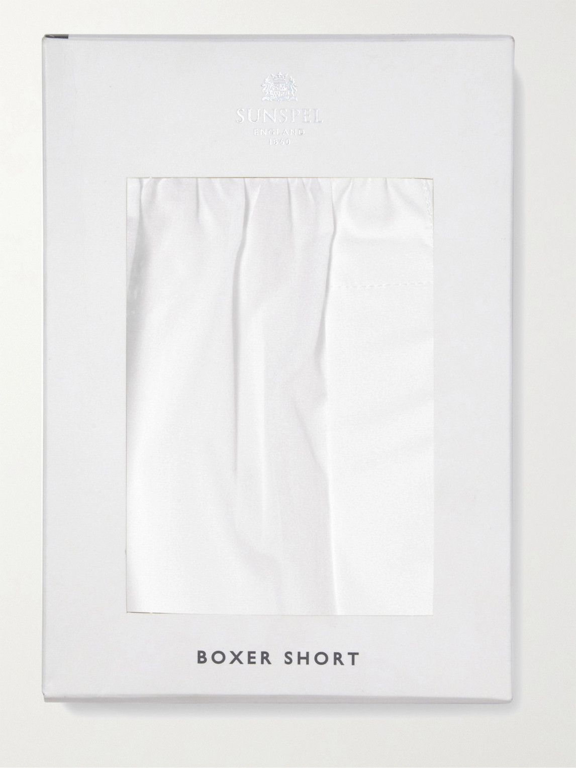 Shop Sunspel Cotton Boxer Shorts In White