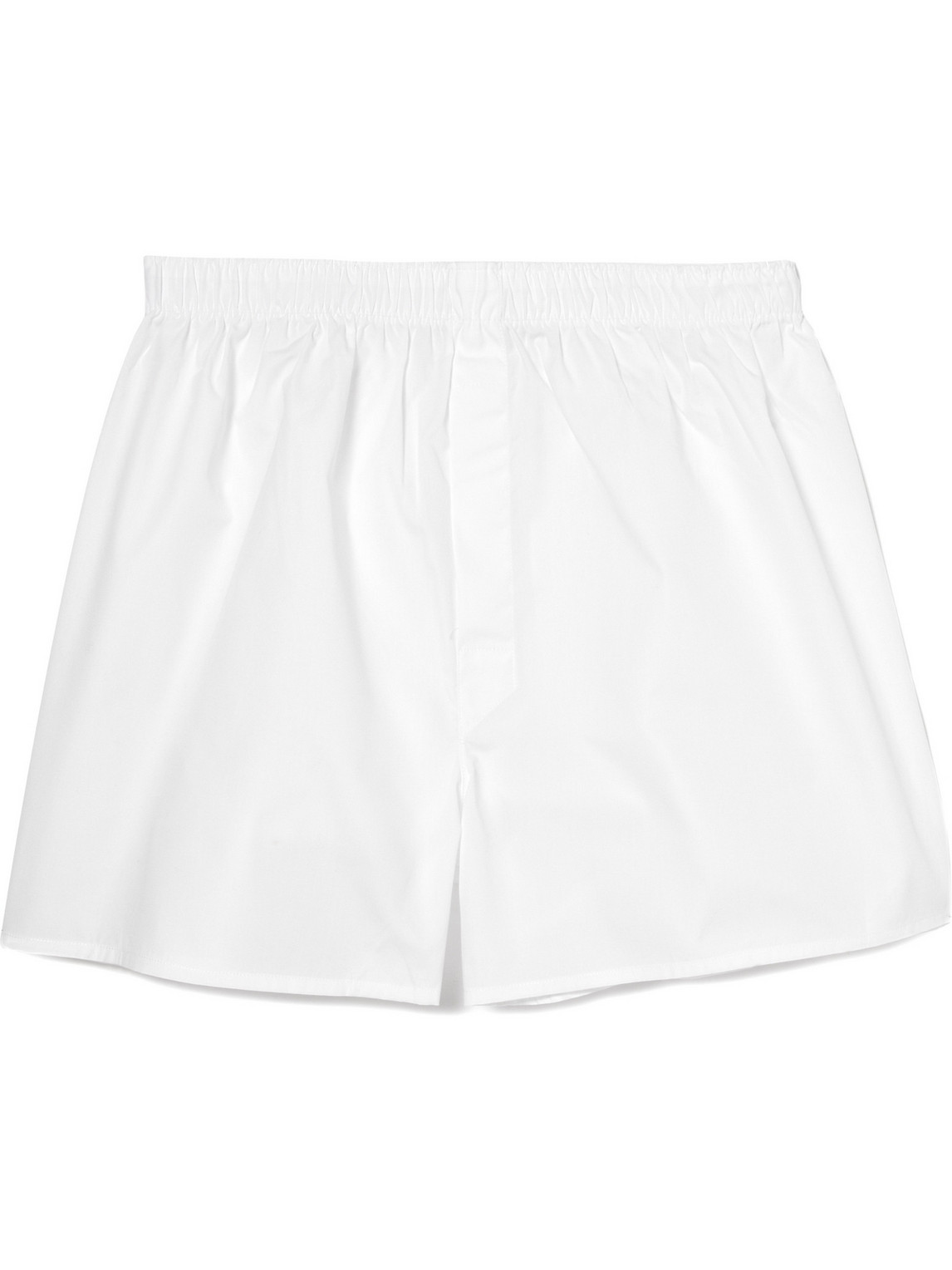 Sunspel Cotton Boxer Shorts In White