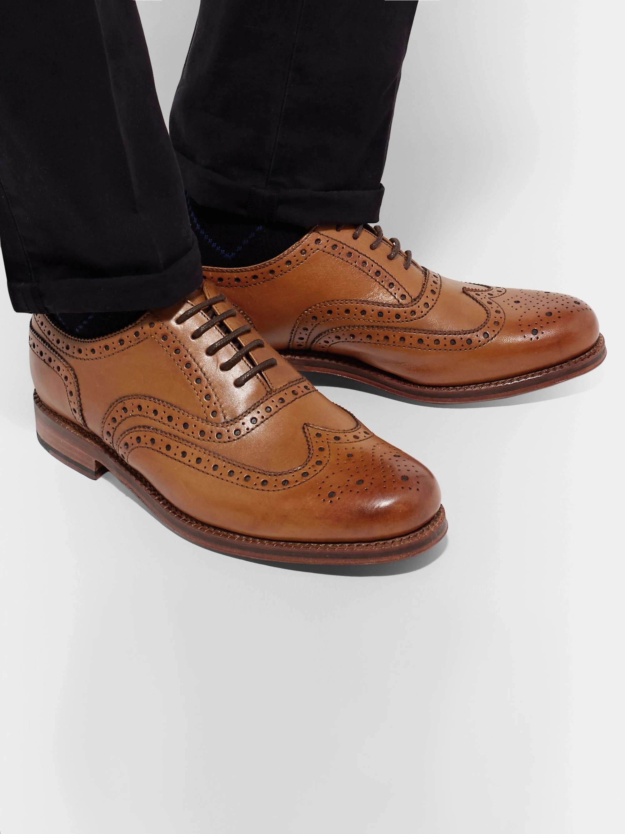 GRENSON Stanley Leather Wingtip Brogues
