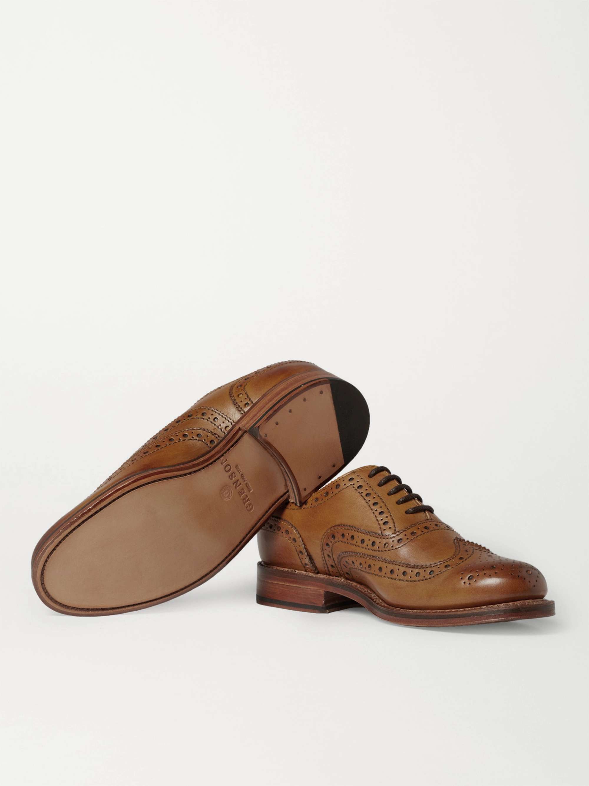 GRENSON Stanley Leather Wingtip Brogues