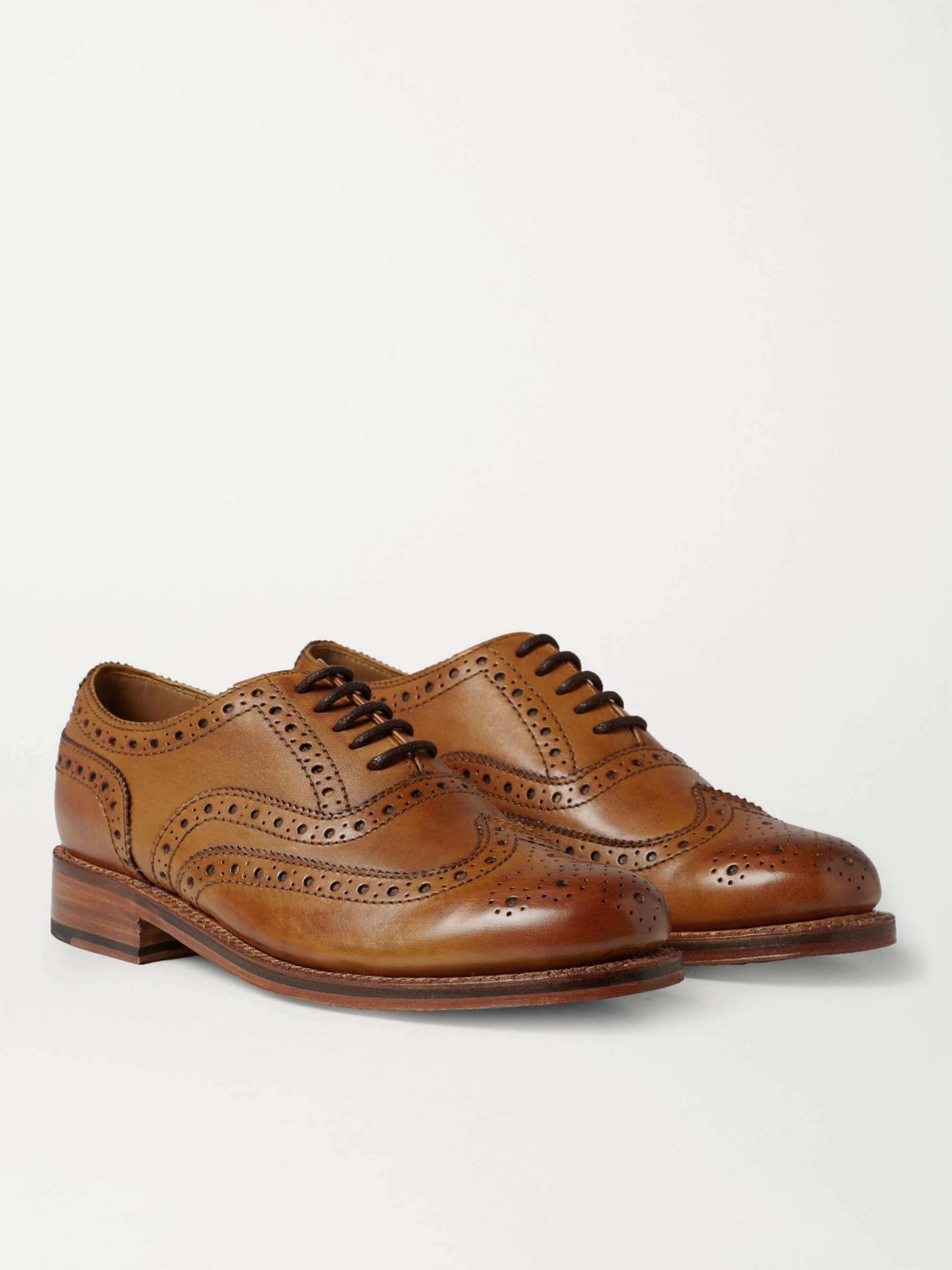 GRENSON Stanley Leather Wingtip Brogues