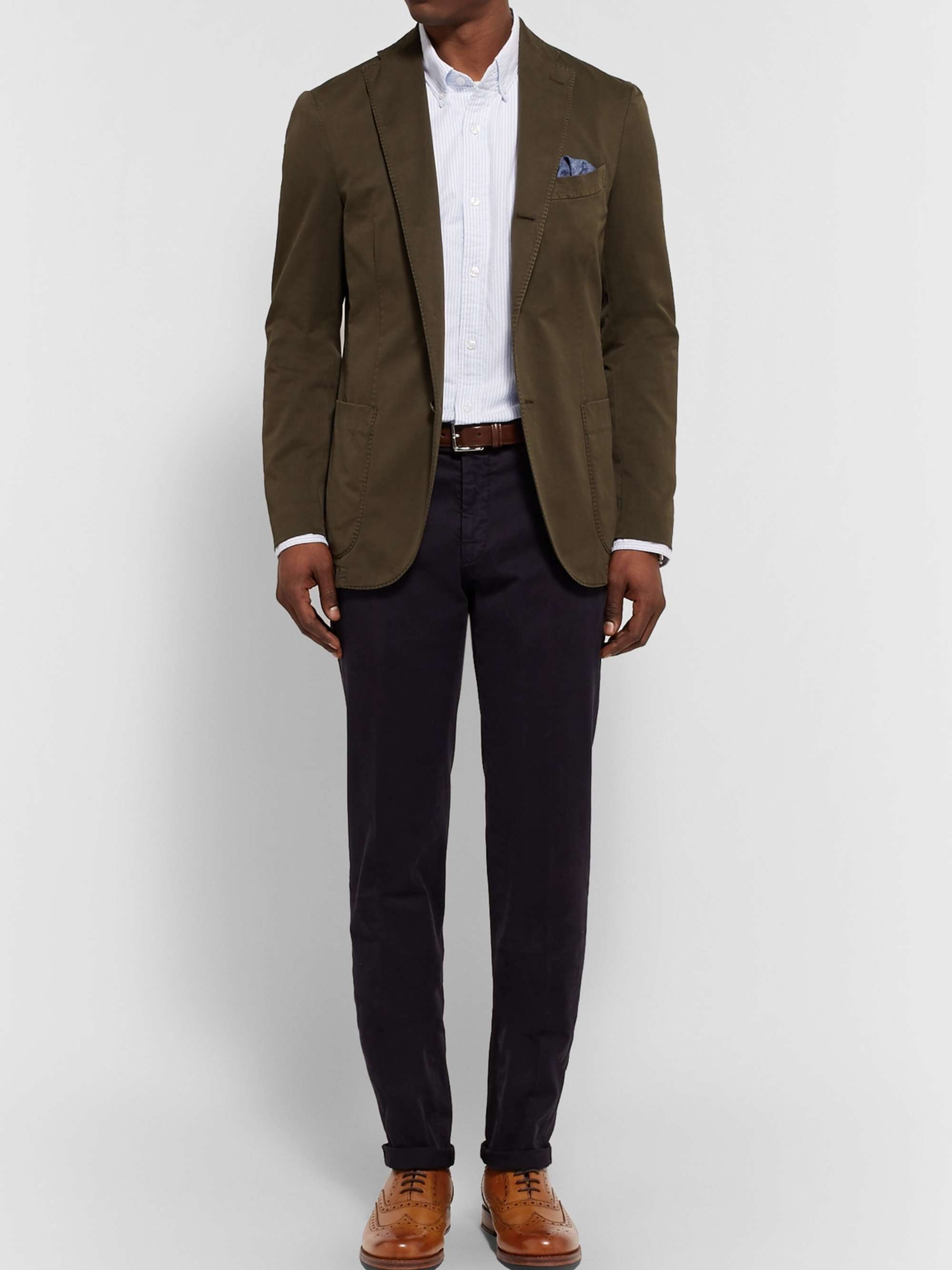 GRENSON Stanley Leather Wingtip Brogues