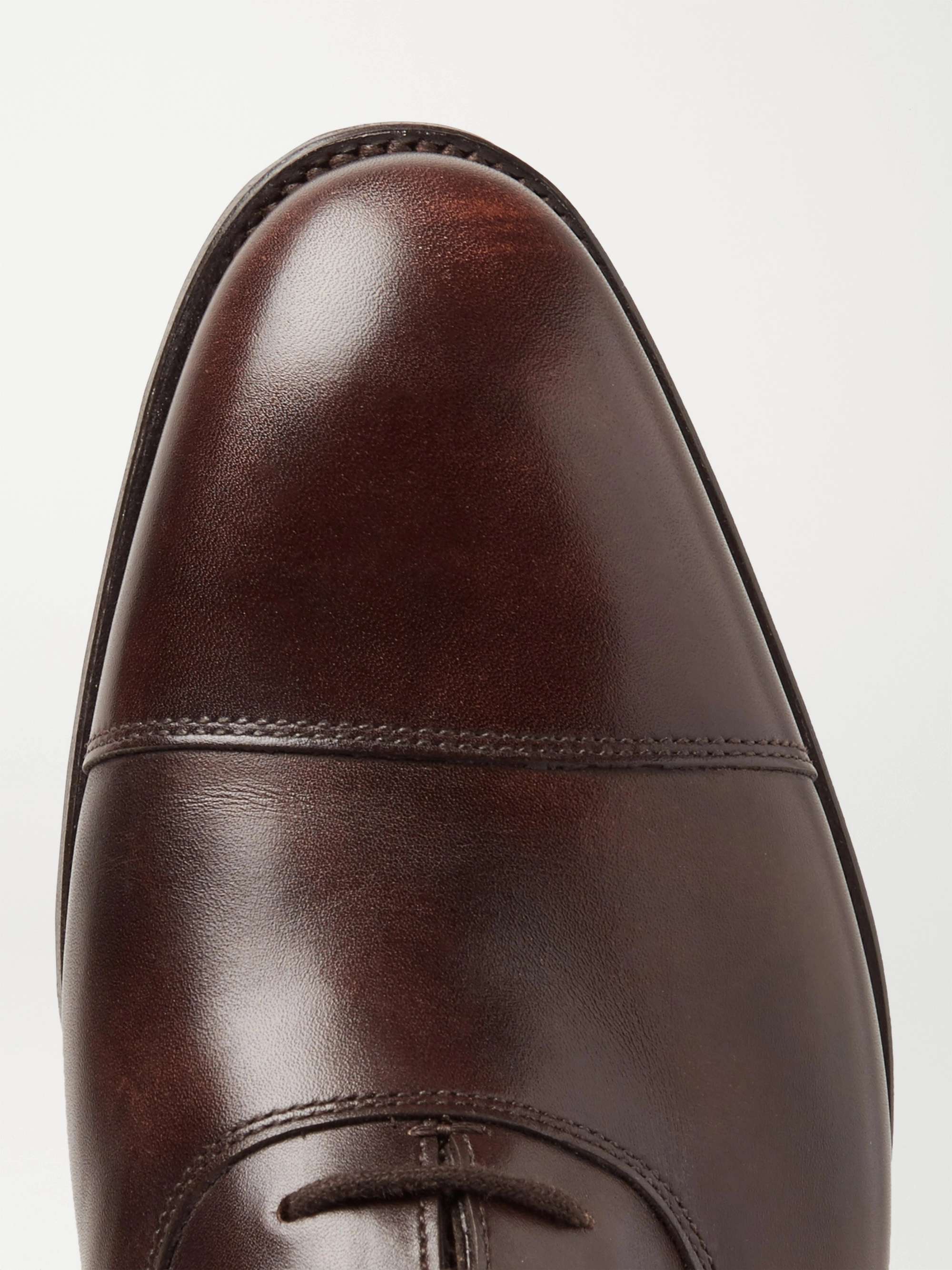 JOHN LOBB City II Burnished-Leather Oxford Shoes for Men