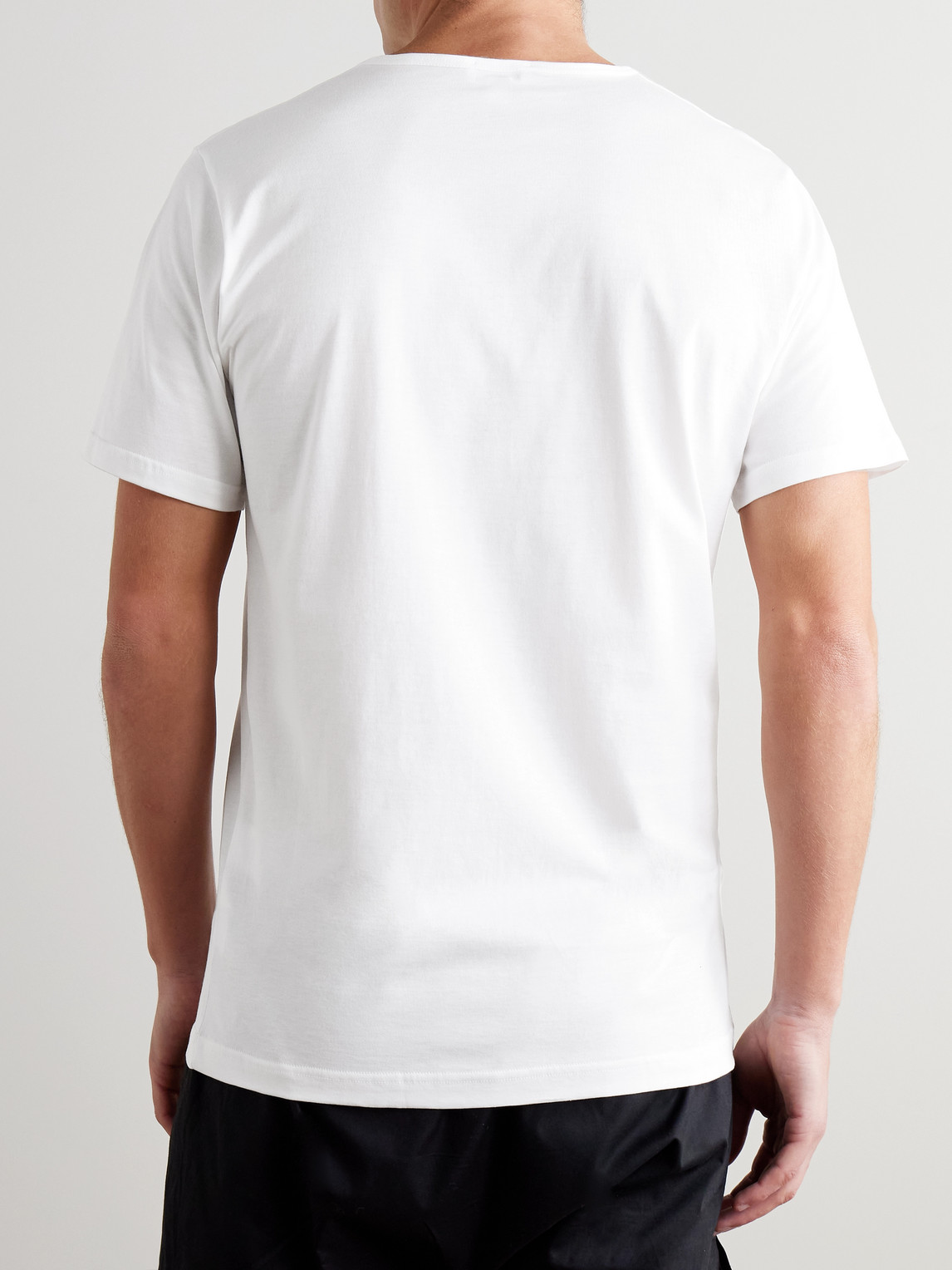 Shop Sunspel Superfine Cotton Underwear T-shirt In White