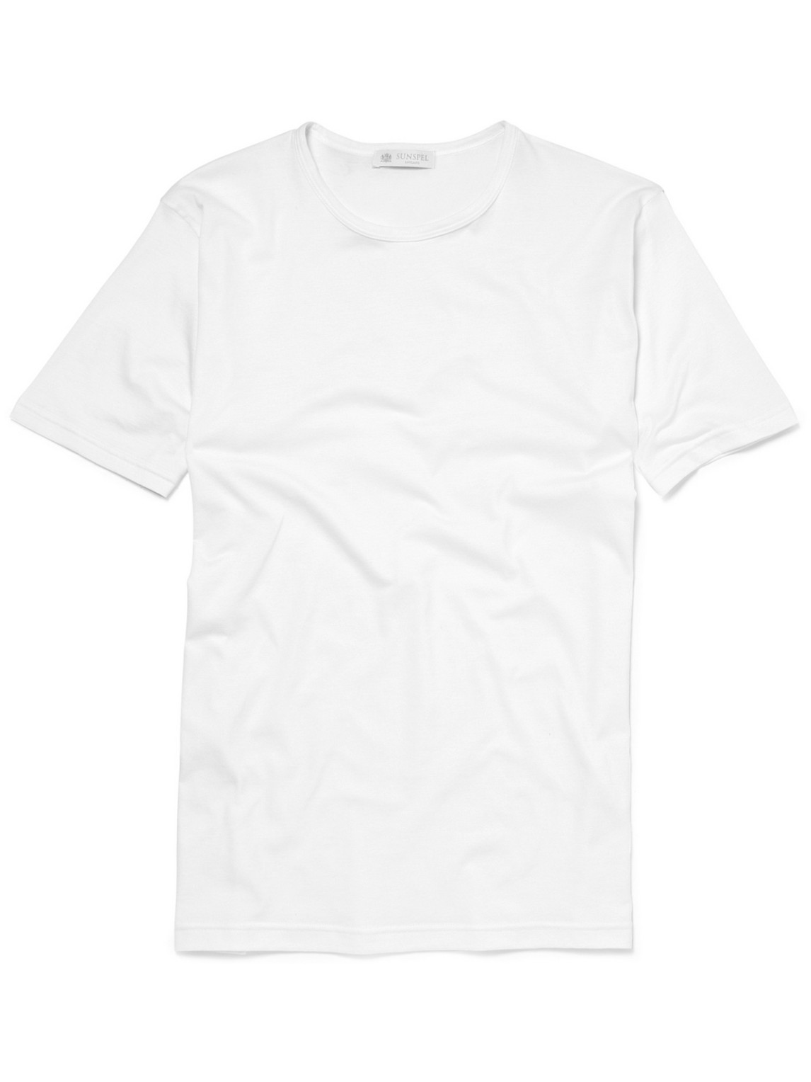 Sunspel Superfine Cotton Underwear T-shirt In White
