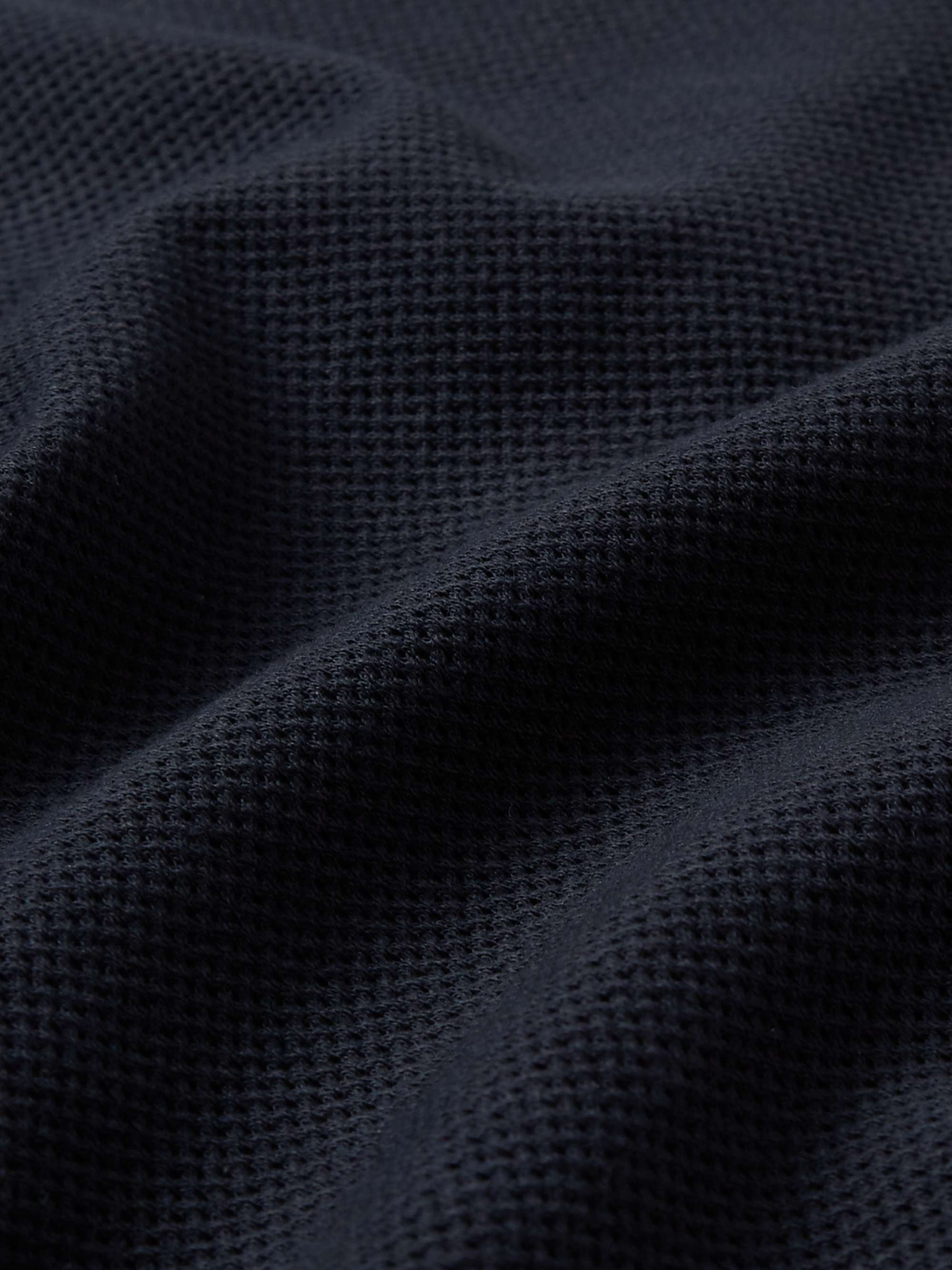 SUNSPEL Riviera Slim-Fit Cotton-Mesh Polo Shirt
