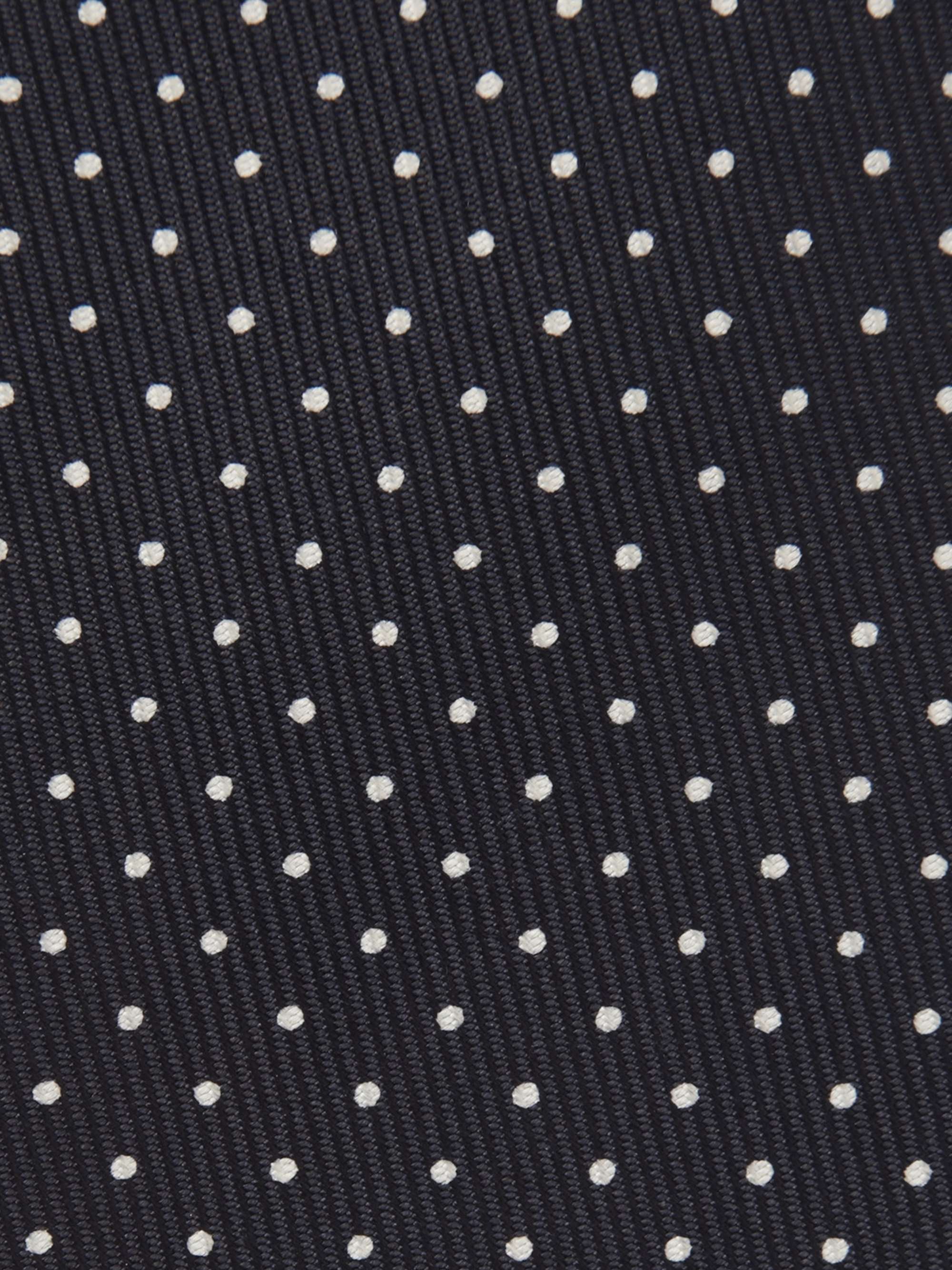 TURNBULL & ASSER 8cm Polka-Dot Silk Tie