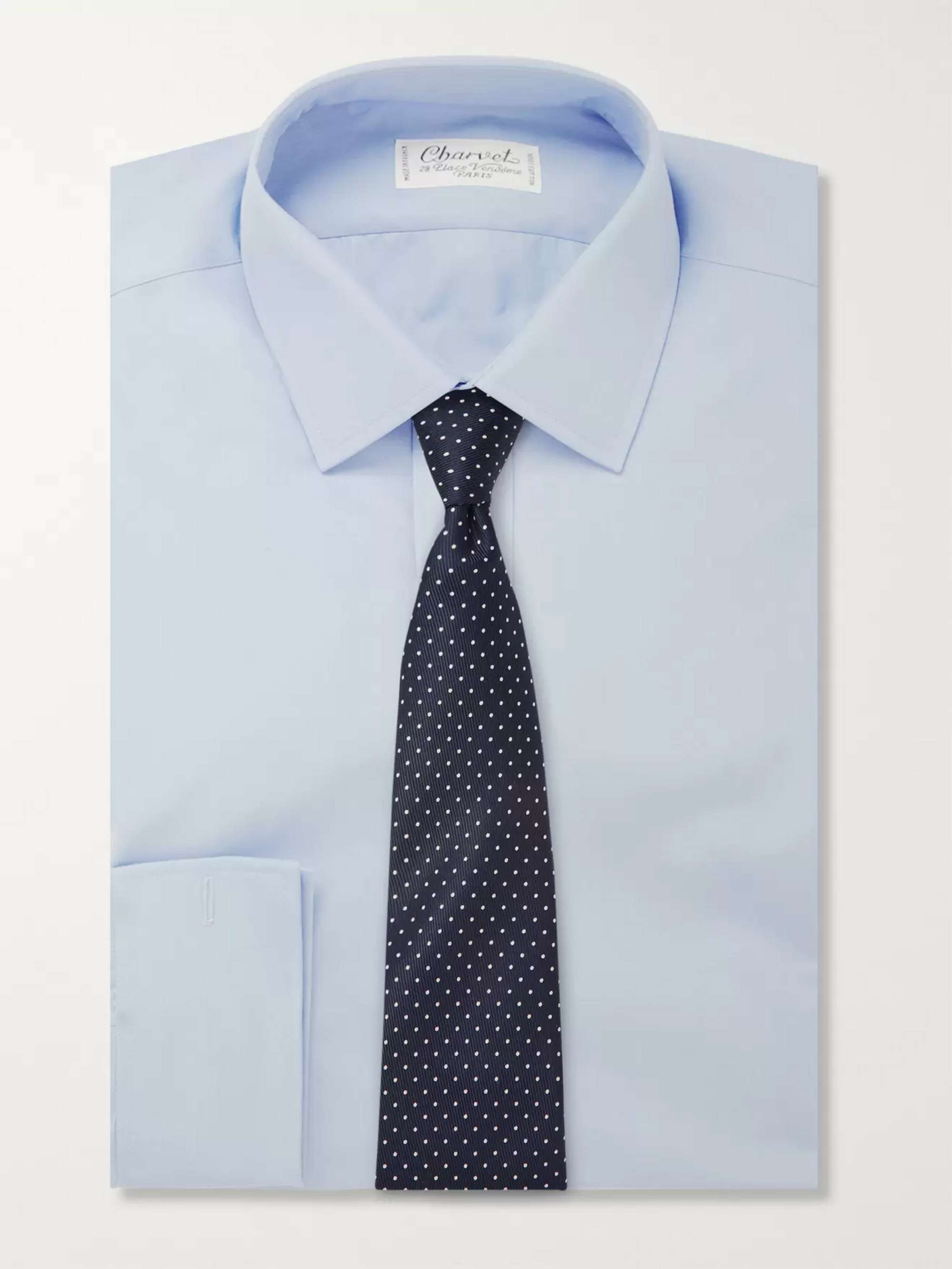 TURNBULL & ASSER 8cm Polka-Dot Silk Tie