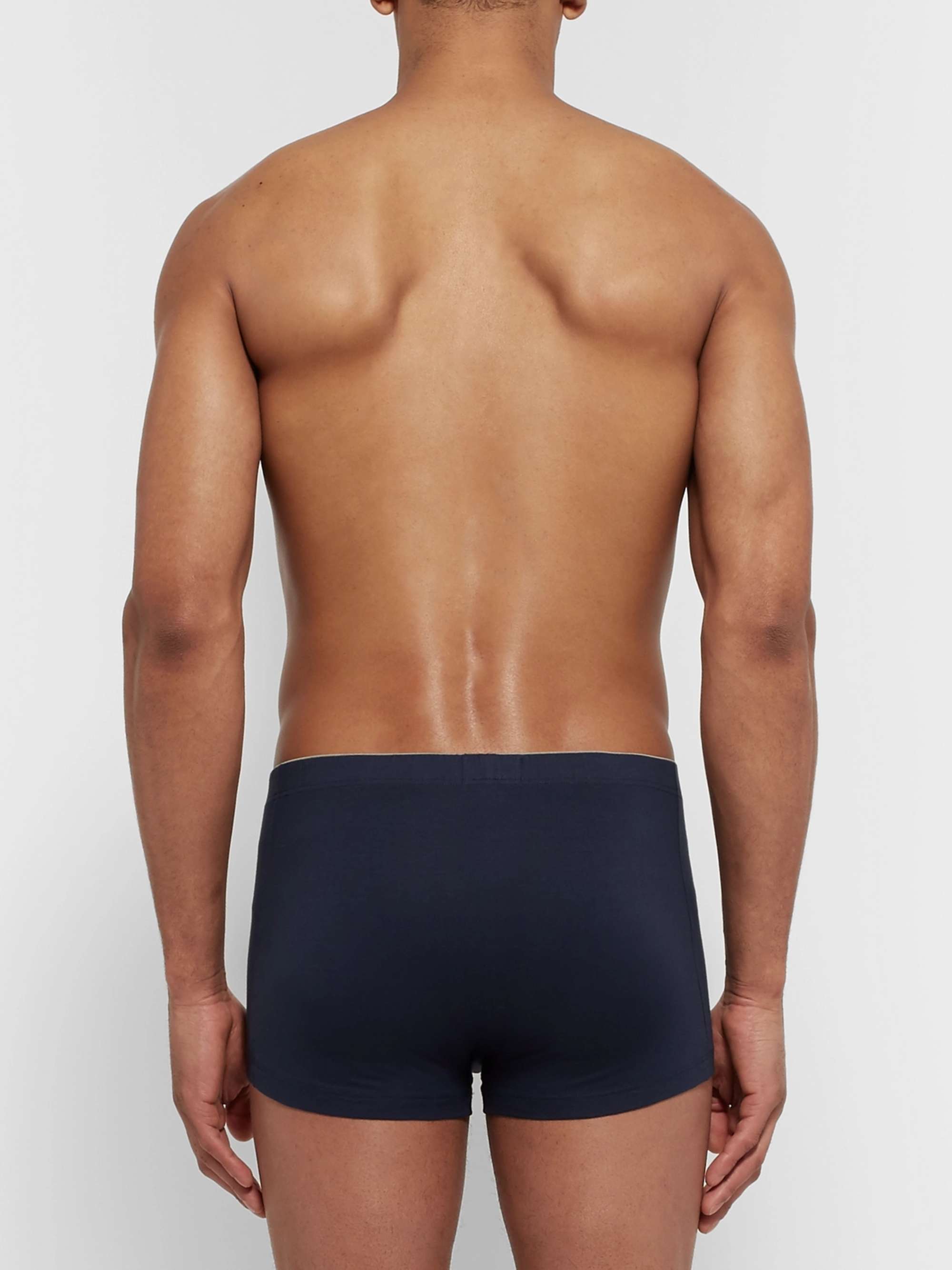 HANRO Superior Cotton-Blend Boxer Briefs