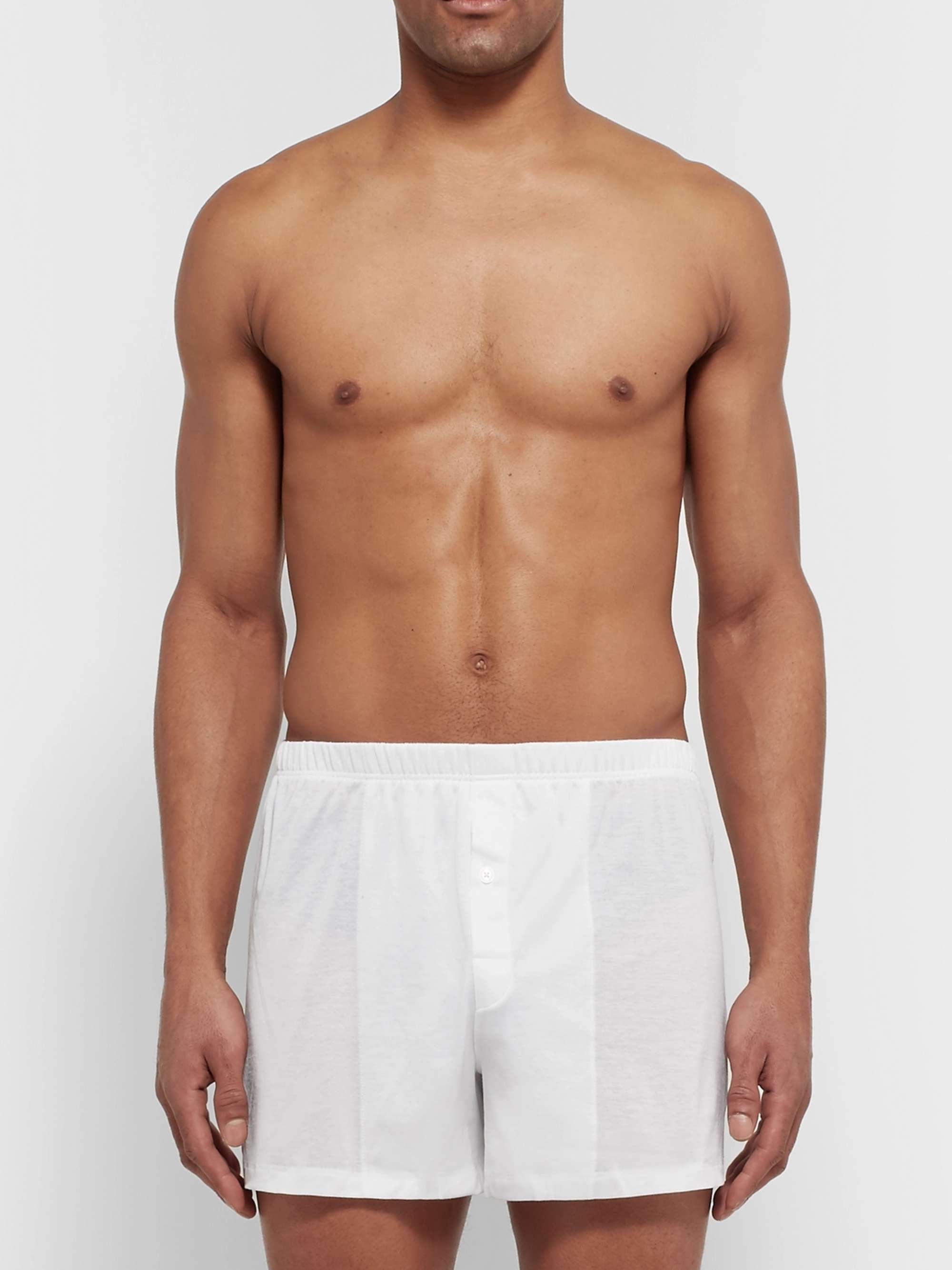 HANRO Sporty Mercerised Cotton Boxer Shorts