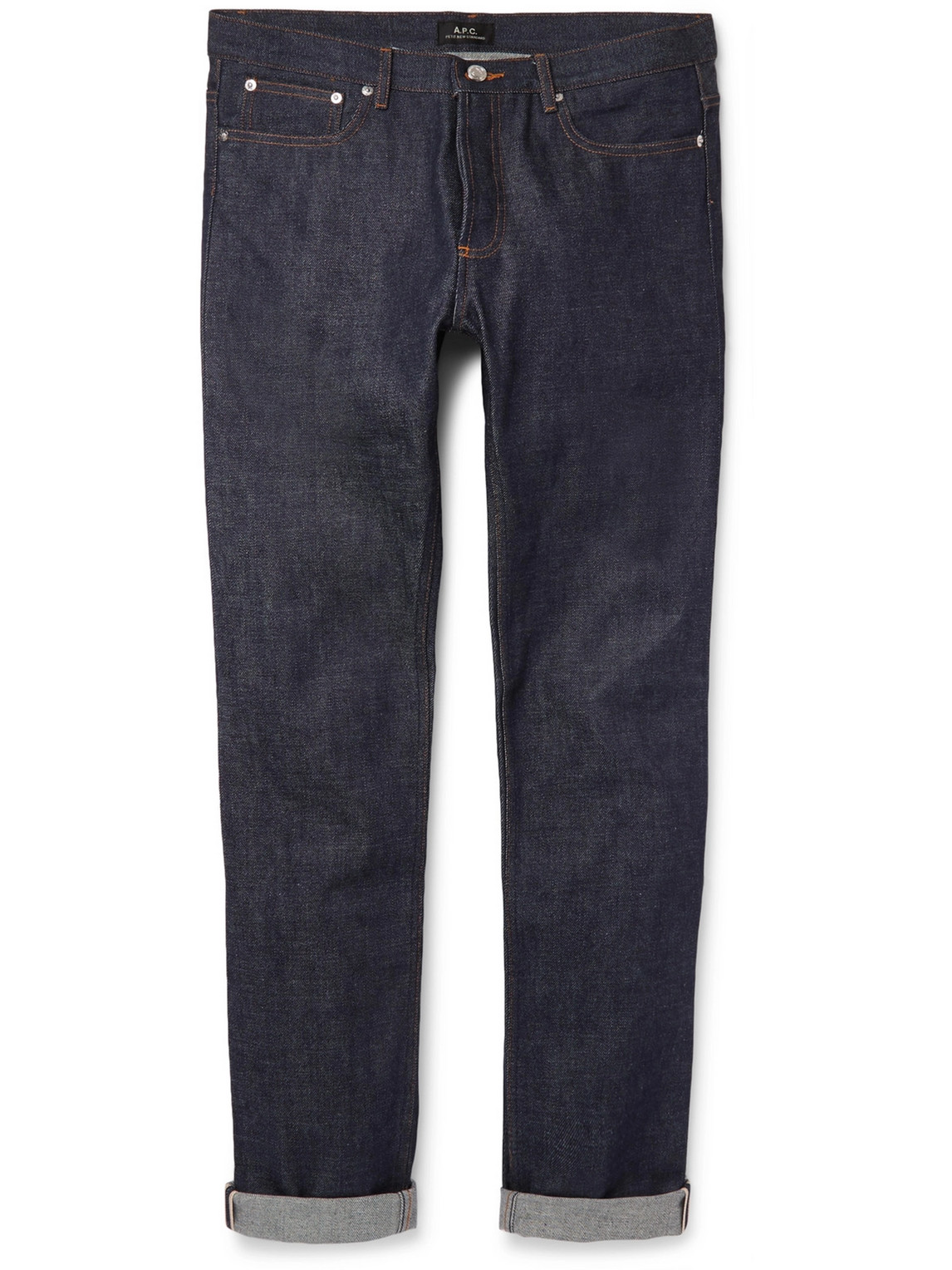 Shop Apc Petit New Standard Skinny-fit Dry Selvedge Denim Jeans In Blue