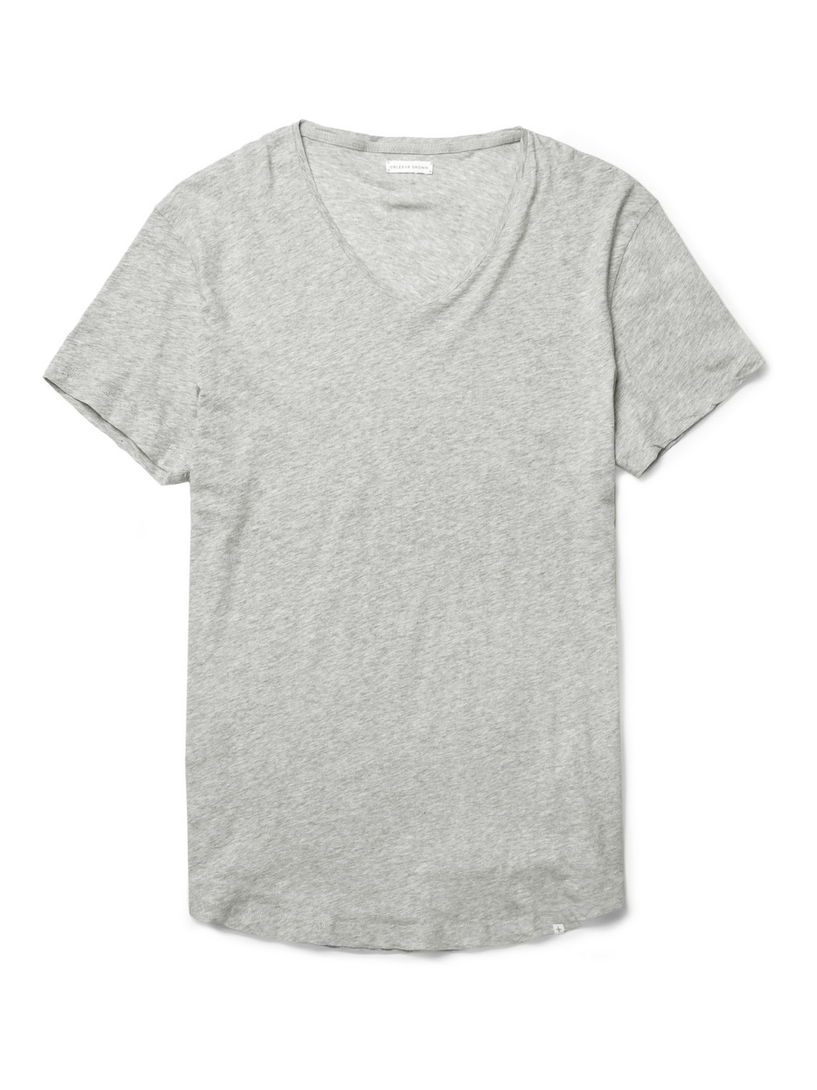 Orlebar Brown Ob-v Slim-fit Cotton-jersey T-shirt In Gray