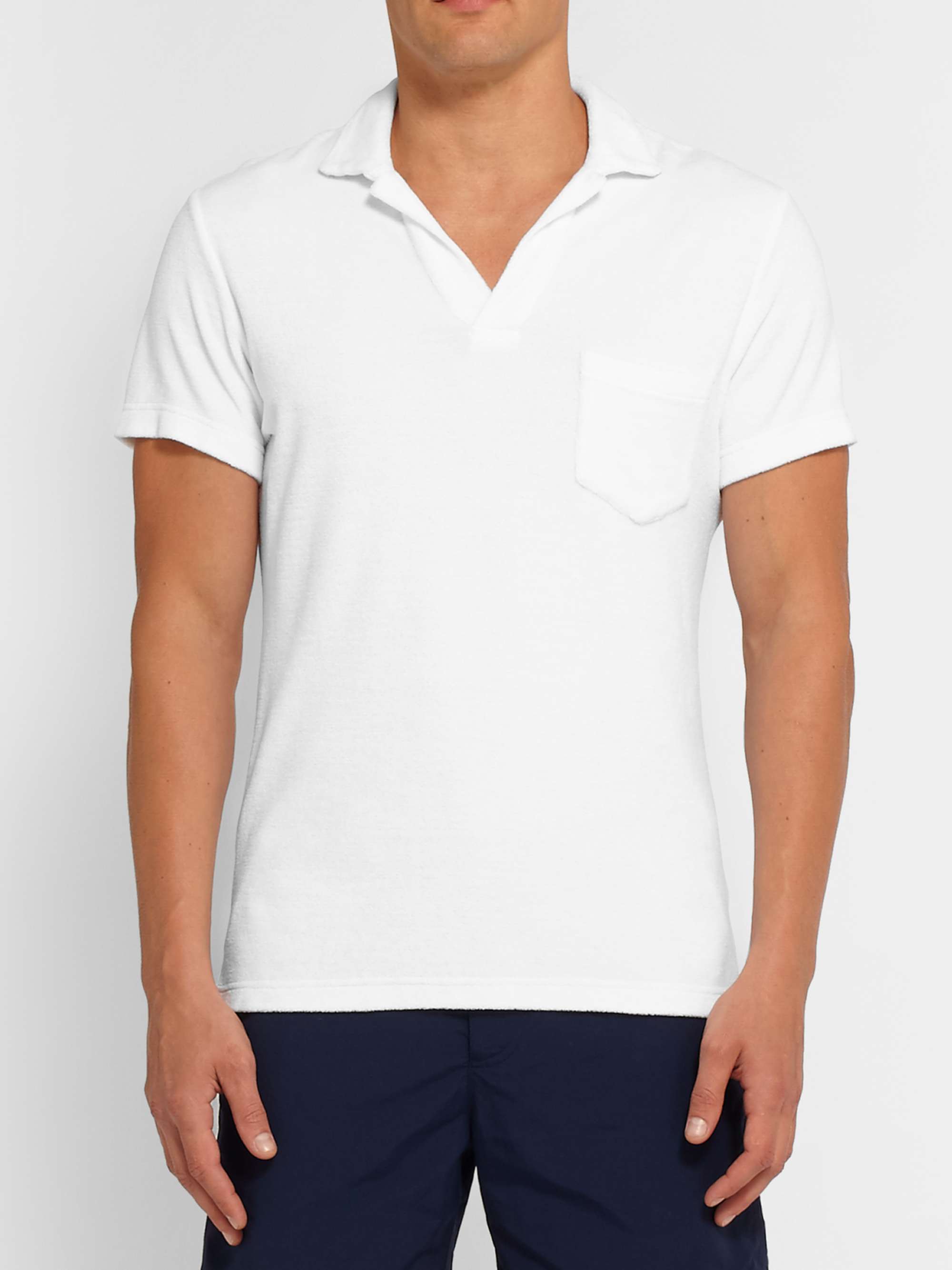 ORLEBAR BROWN Cotton-Terry Polo Shirt