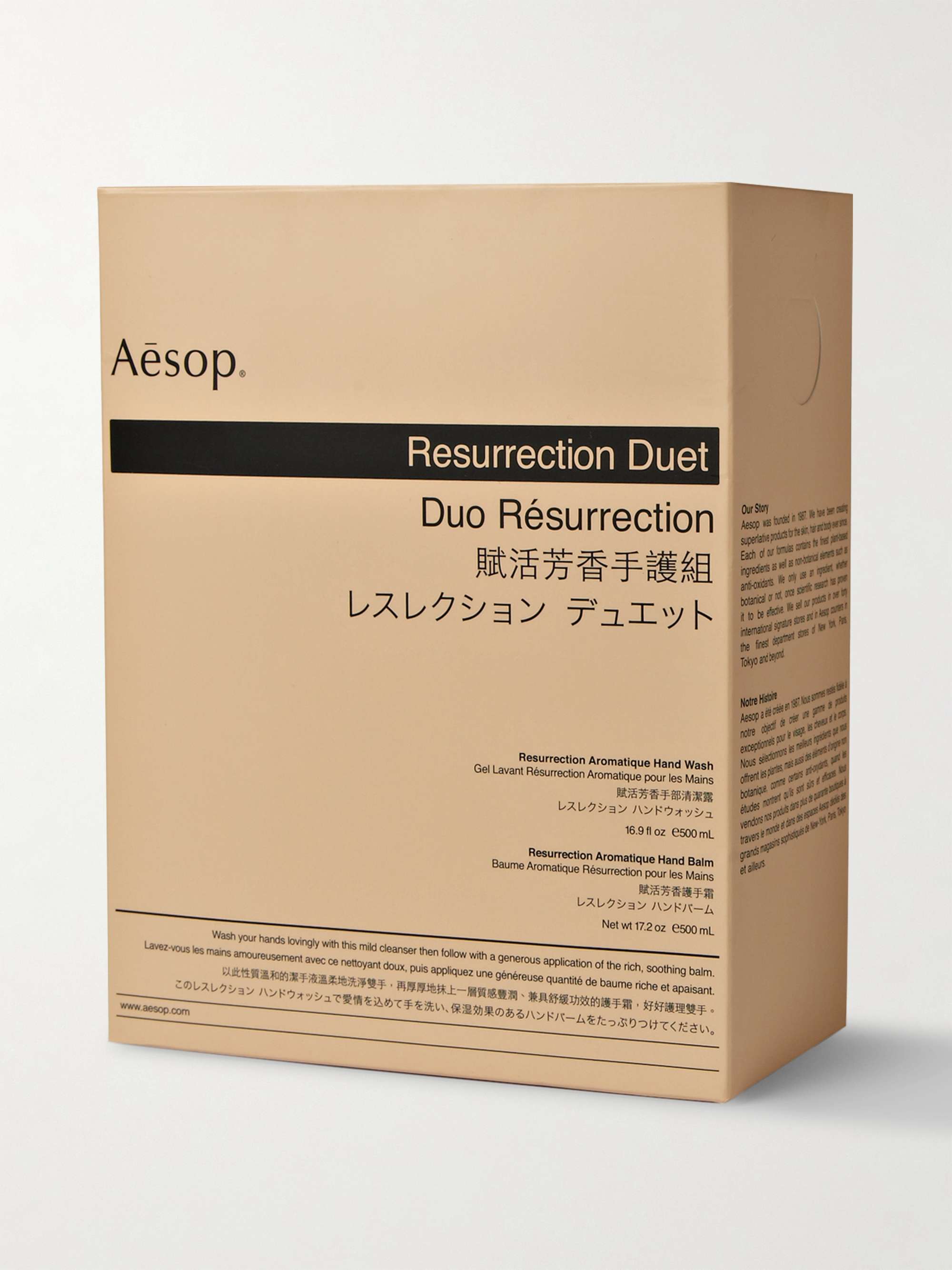 AESOP Resurrection Duet Hand Wash and Balm, 2 x 500ml