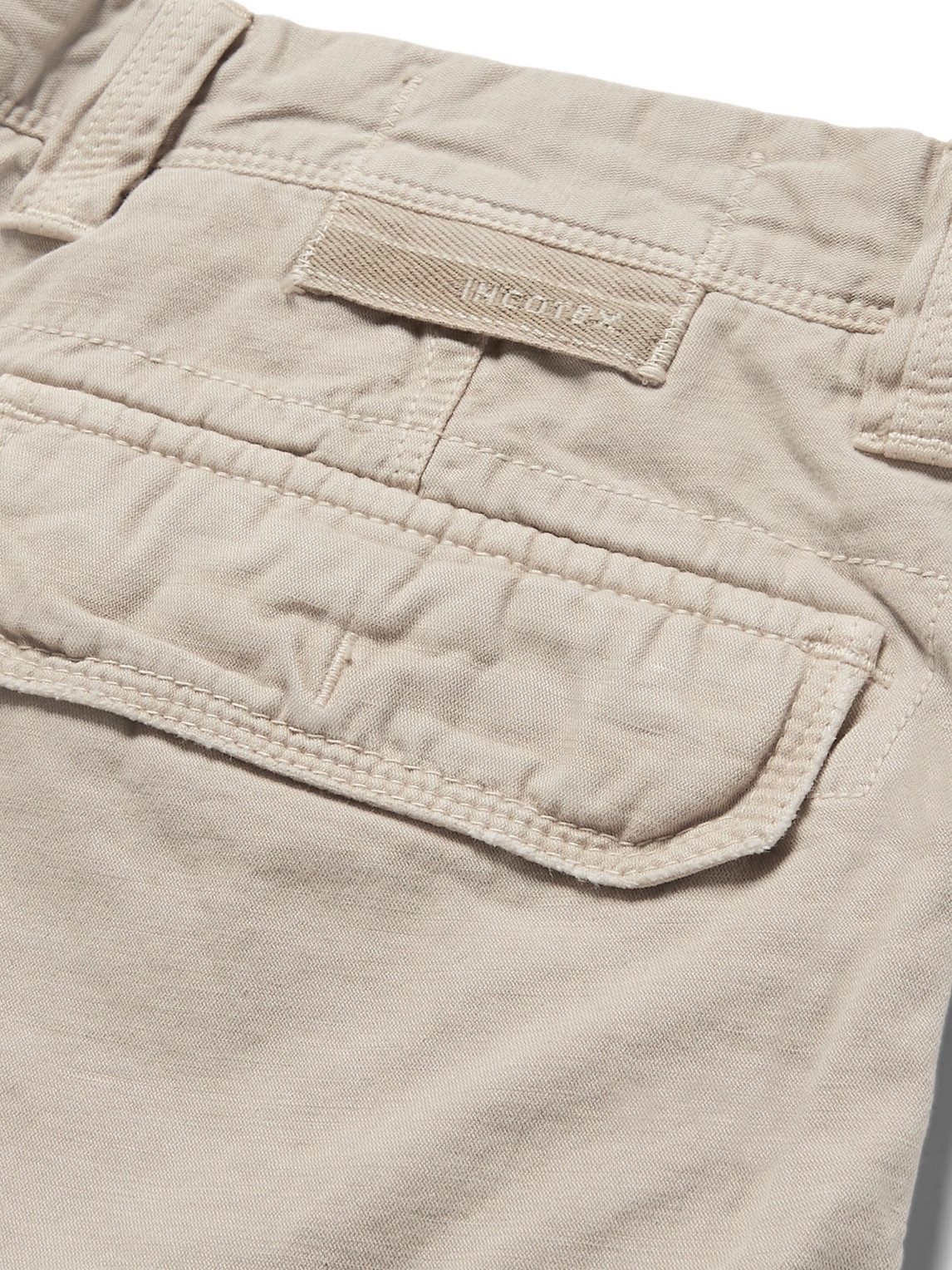 Washed Cotton and Linen-Blend Cargo Shorts - Men | Image | 4