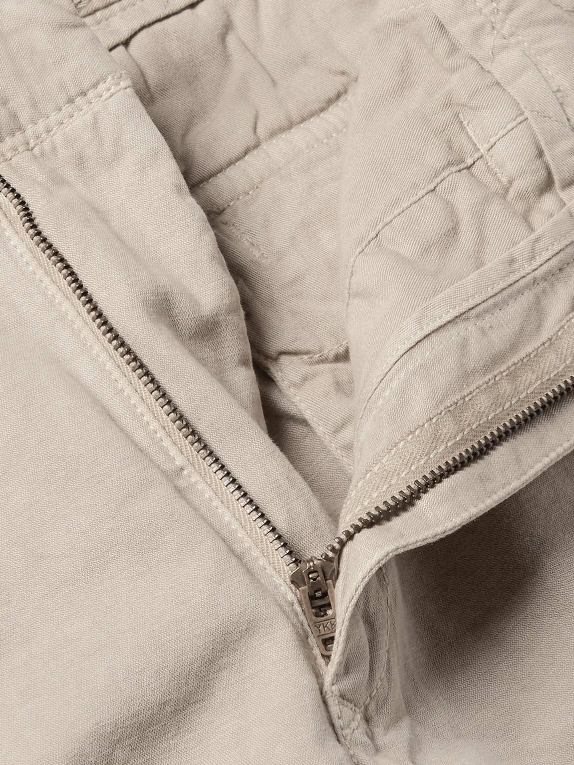Washed Cotton and Linen-Blend Cargo Shorts - Men | Image | 2
