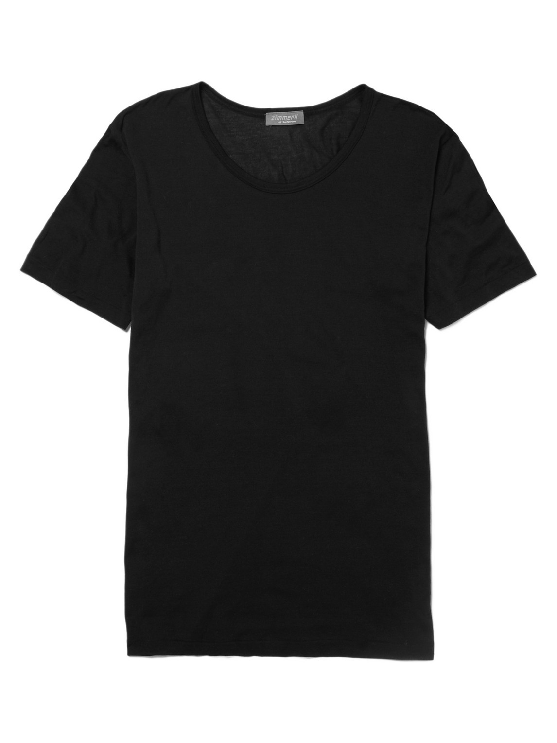 Zimmerli Royal Classic Cotton T-shirt In Black