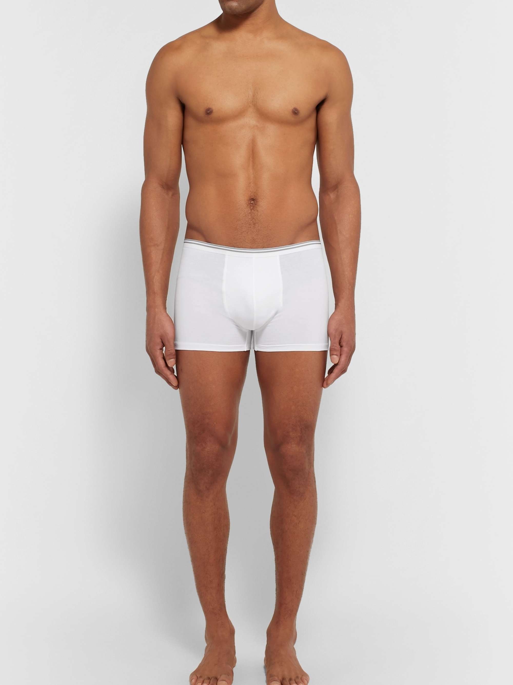 Pure Comfort Stretch-Cotton Boxer Briefs