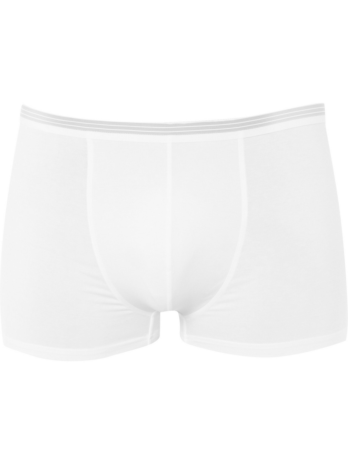 Zimmerli Pure Comfort Stretch-cotton Boxer Briefs In White